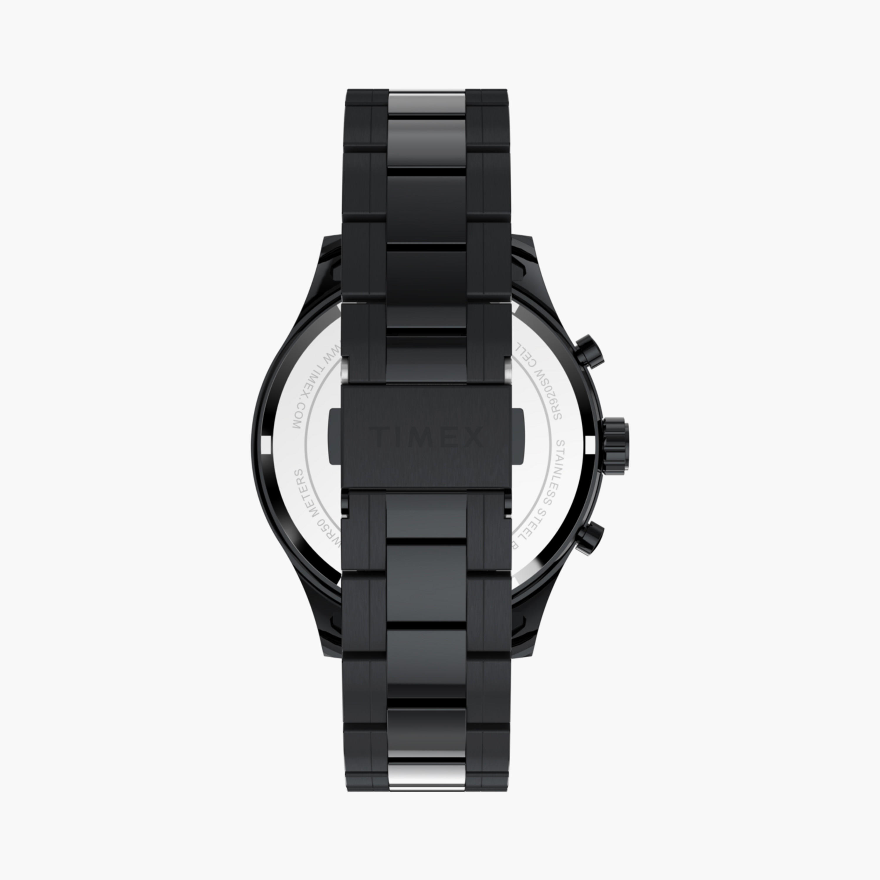 تايمكس ساعة يد رجالية 43 مم سوداء كرونوغراف ستانلس ستيل | TW2Y01600-men-watchesandjewellery-watches-image-3