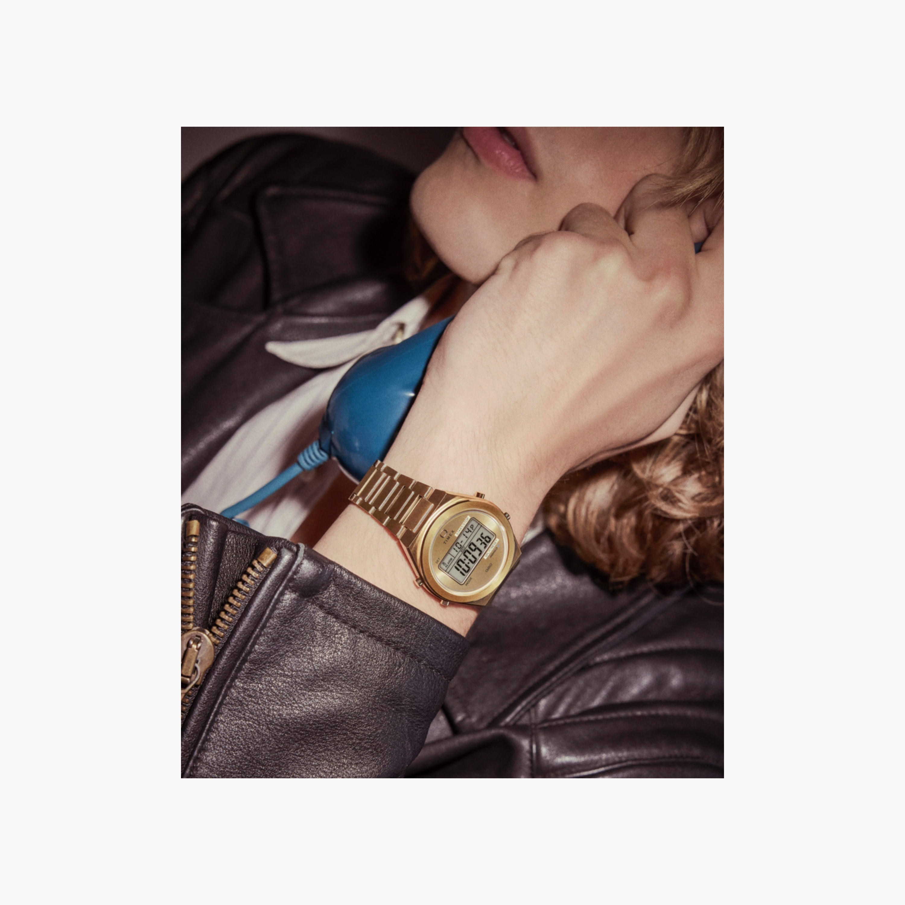 تايمكس ساعة يد رجالية 39 مم ذهبية رقمية ستانلس ستيل | TW2Y09700-men-watchesandjewellery-watches-image-6