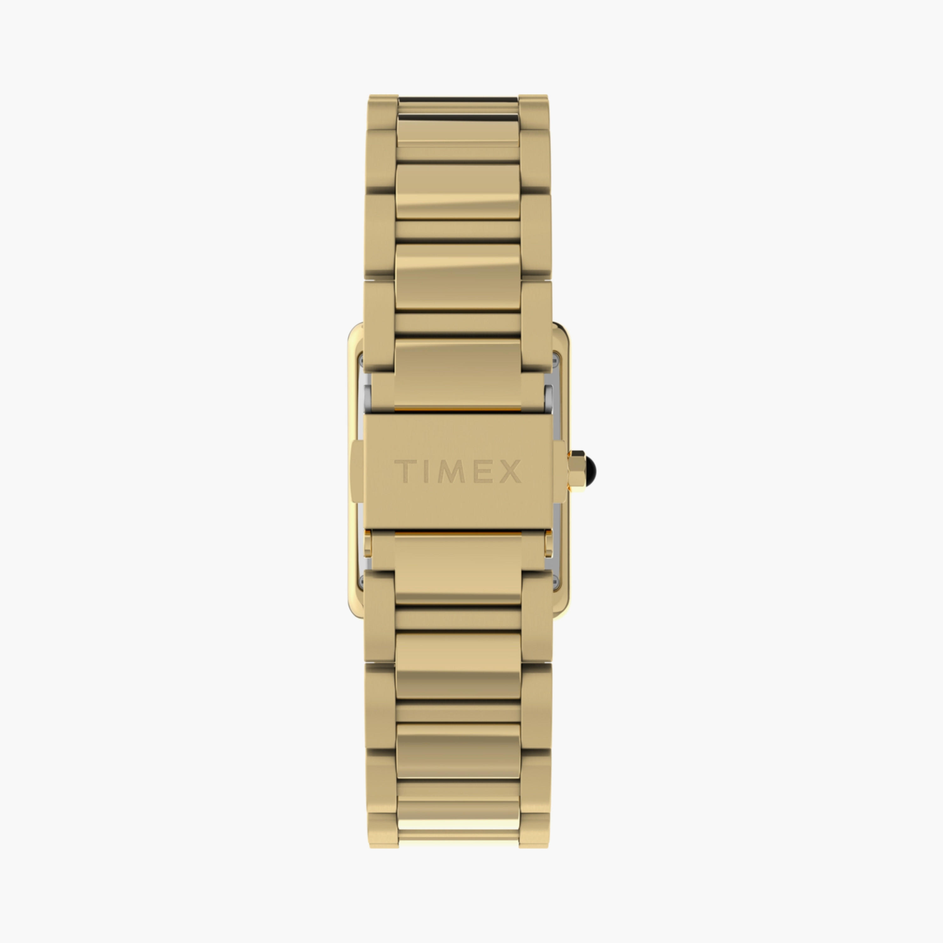 تايمكس ساعة يد نسائية 24 مم ذهبية أنالوج ستانلس ستيل | TW2W87500-women-watchesandjewellery-watches-image-3