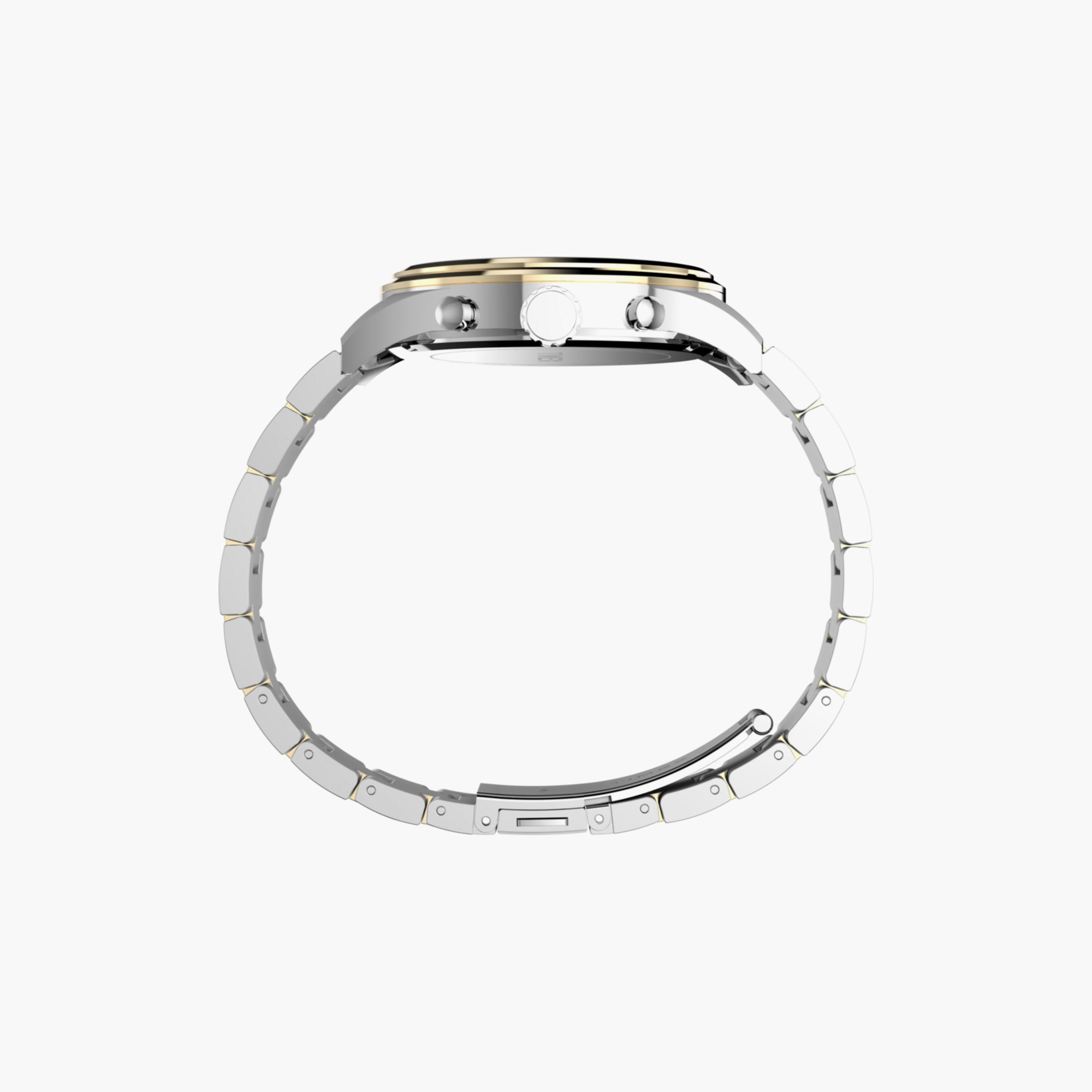 تايمكس ساعة يد رجالية 43 مم فضية وذهبية كرونوغراف ستانلس ستيل | TW2Y01500-men-watchesandjewellery-watches-image-2