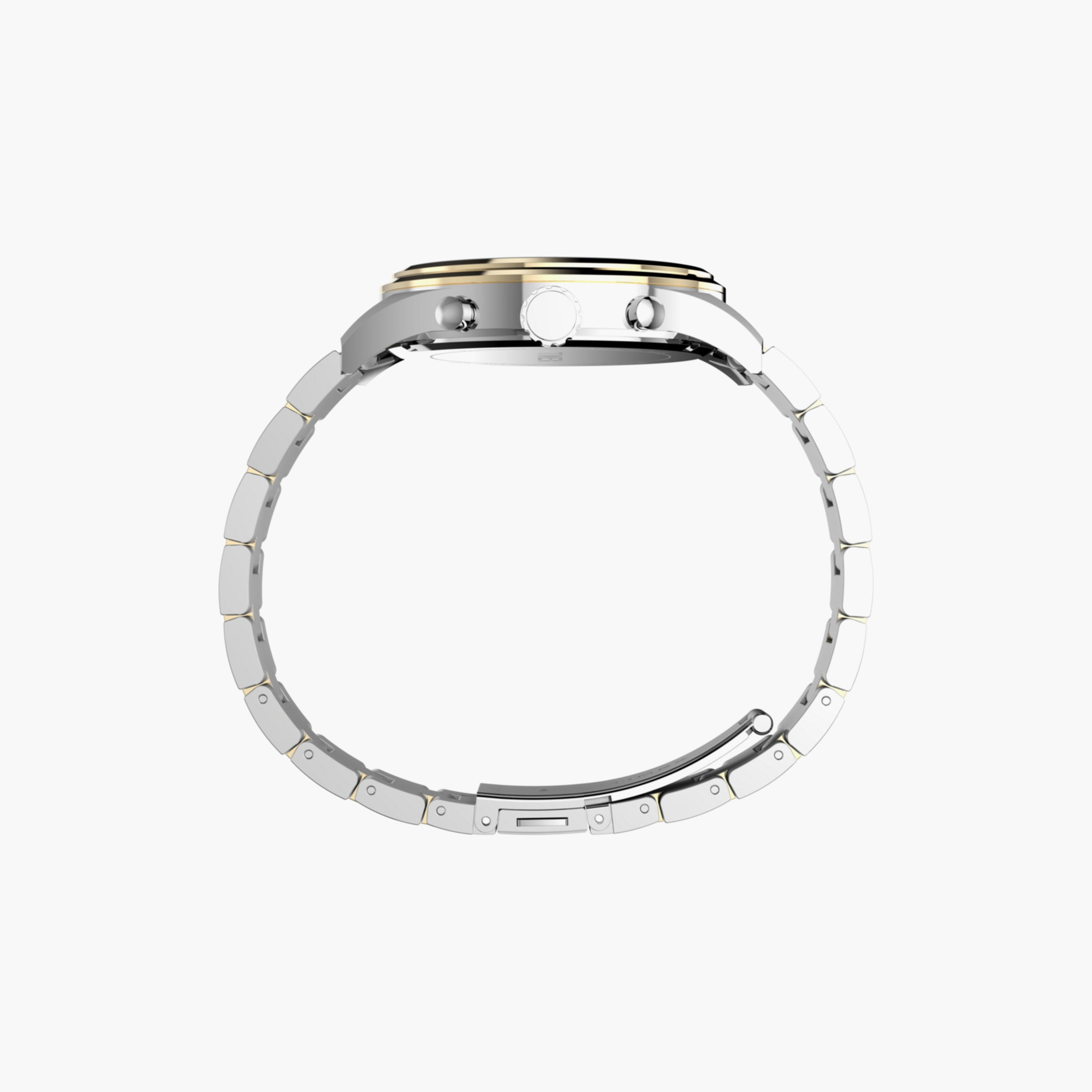 Timex Men's 43 MM Silver & Gold Chronograph Stainless Steel Watch | TW2Y01500-men-watchesandjewellery-watches-image-2