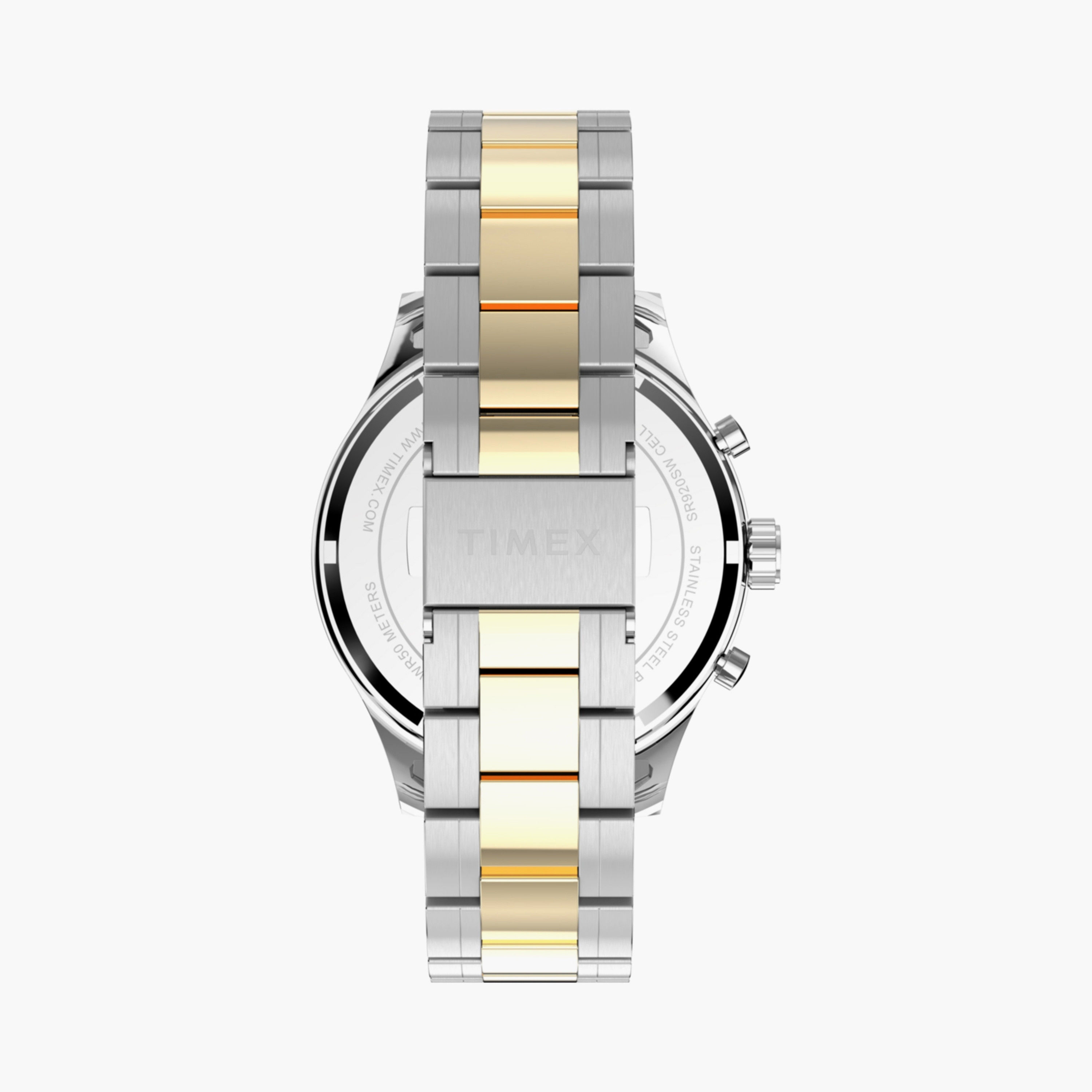 Timex Men's 43 MM Silver & Gold Chronograph Stainless Steel Watch | TW2Y01500-men-watchesandjewellery-watches-image-3