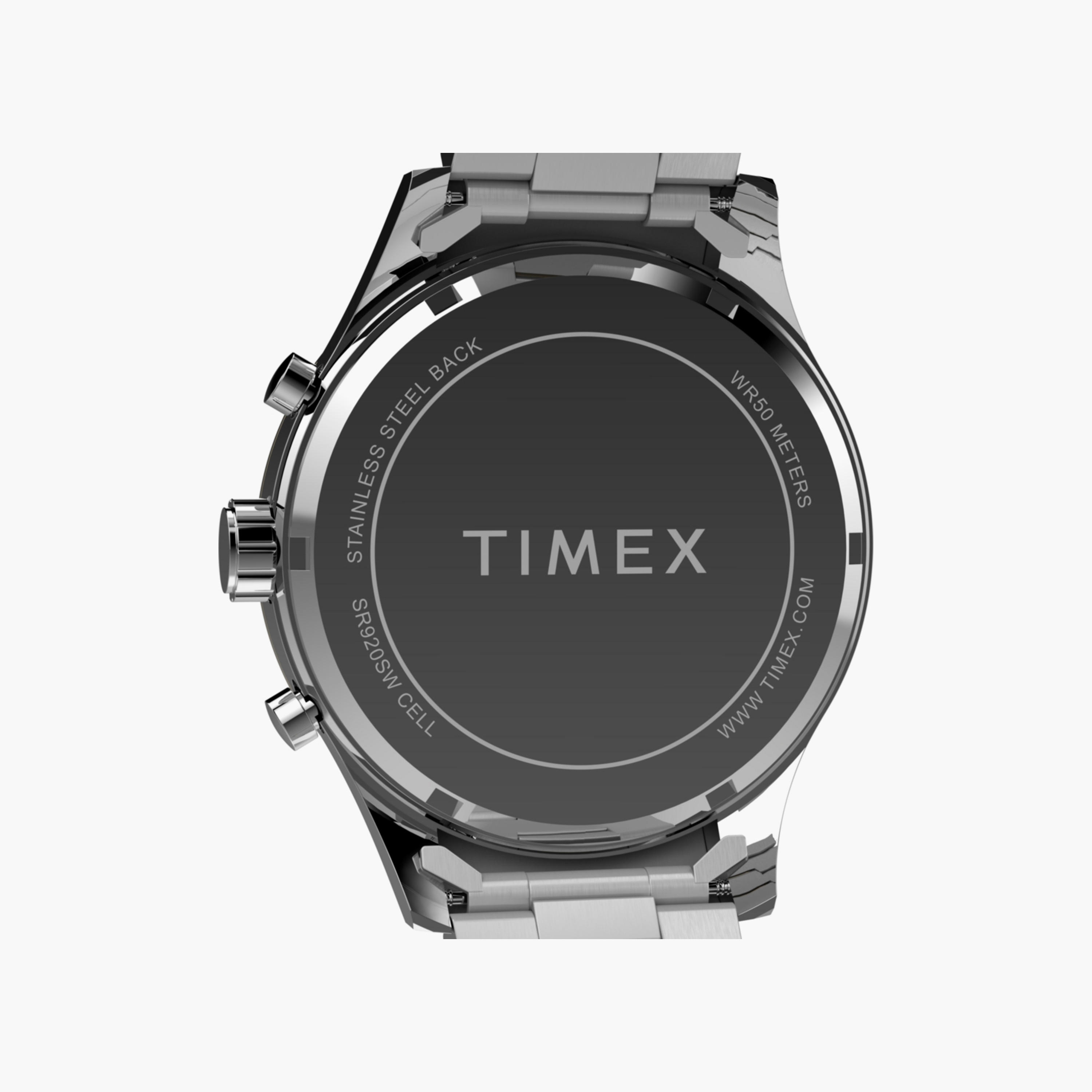 تايمكس ساعة يد رجالية 43 مم فضية وذهبية كرونوغراف ستانلس ستيل | TW2Y01500-men-watchesandjewellery-watches-image-5
