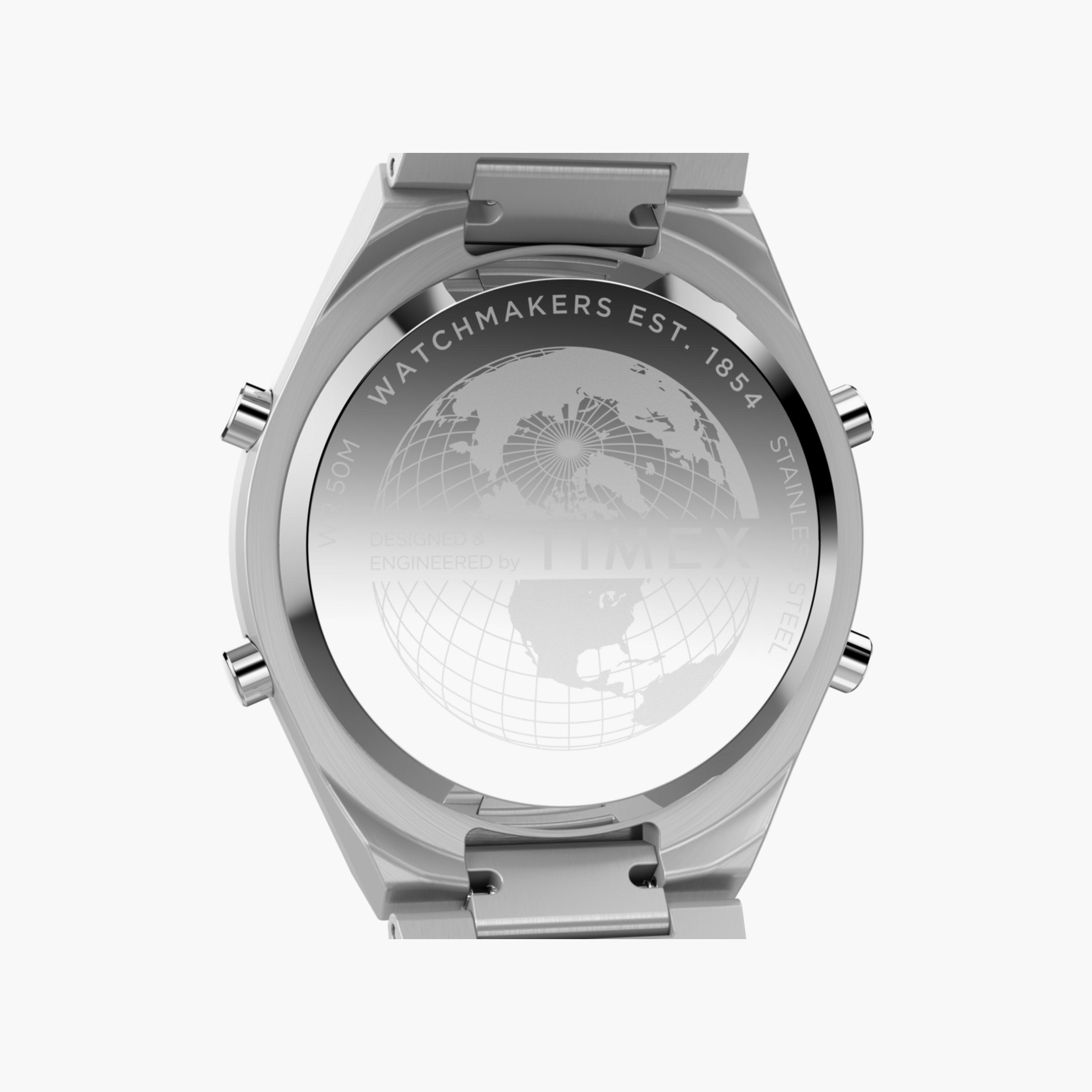 تايمكس ساعة يد رجالية 39 مم ذهبية رقمية ستانلس ستيل | TW2Y09700-men-watchesandjewellery-watches-image-5