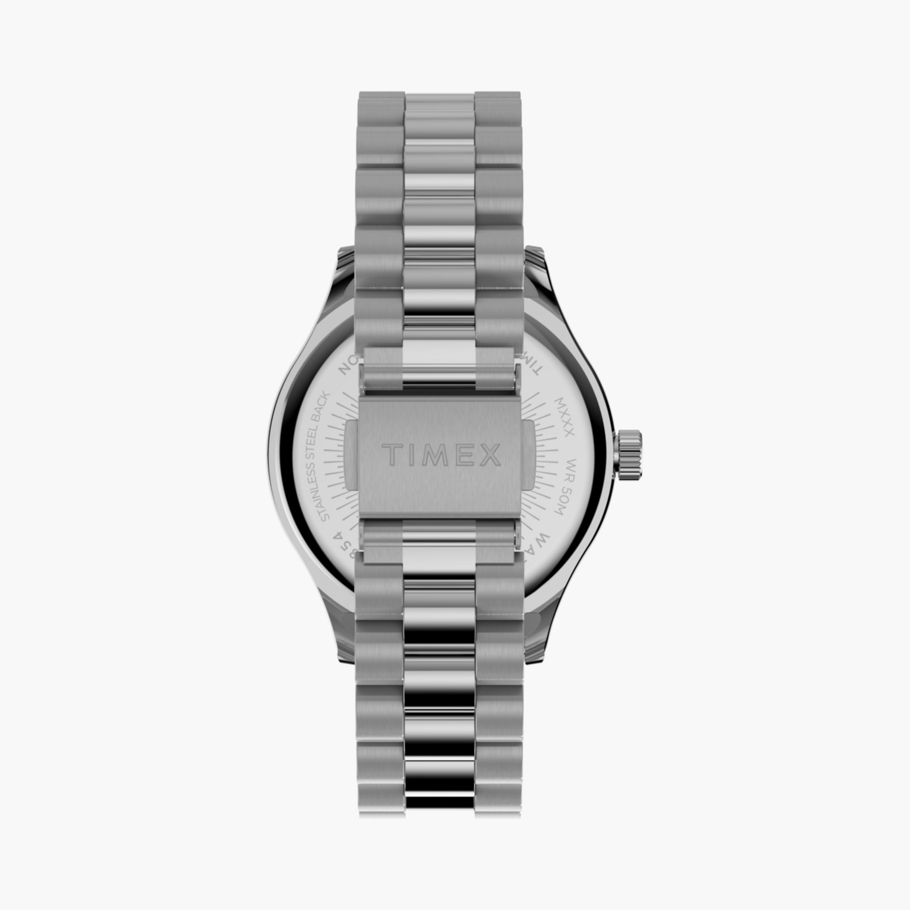 تايمكس ساعة يد نسائية 34 مم فضية أنالوج ستانلس ستيل | TW2W85300-women-watchesandjewellery-watches-image-3