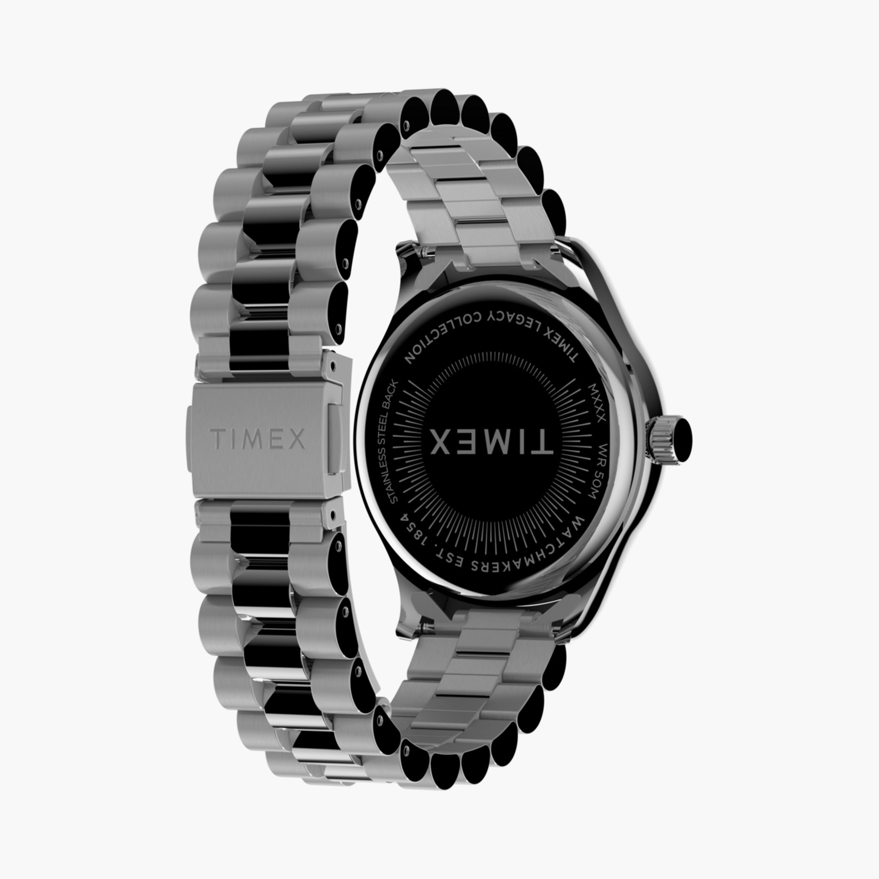 تايمكس ساعة يد نسائية 34 مم فضية أنالوج ستانلس ستيل | TW2W85300-women-watchesandjewellery-watches-image-4