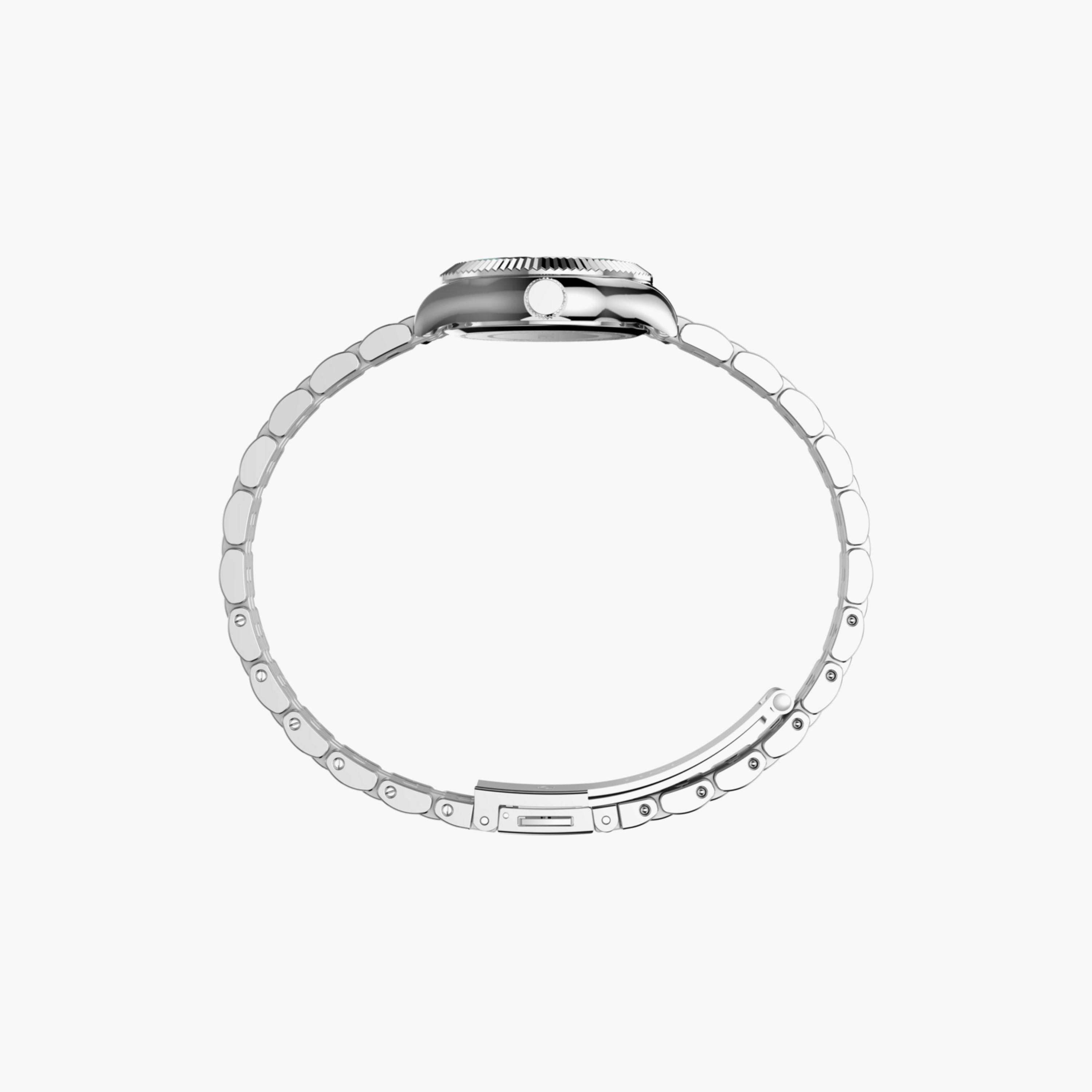 تايمكس ساعة يد نسائية 25 مم فضية أنالوج ستانلس ستيل | TW2W90700-women-watchesandjewellery-watches-image-2
