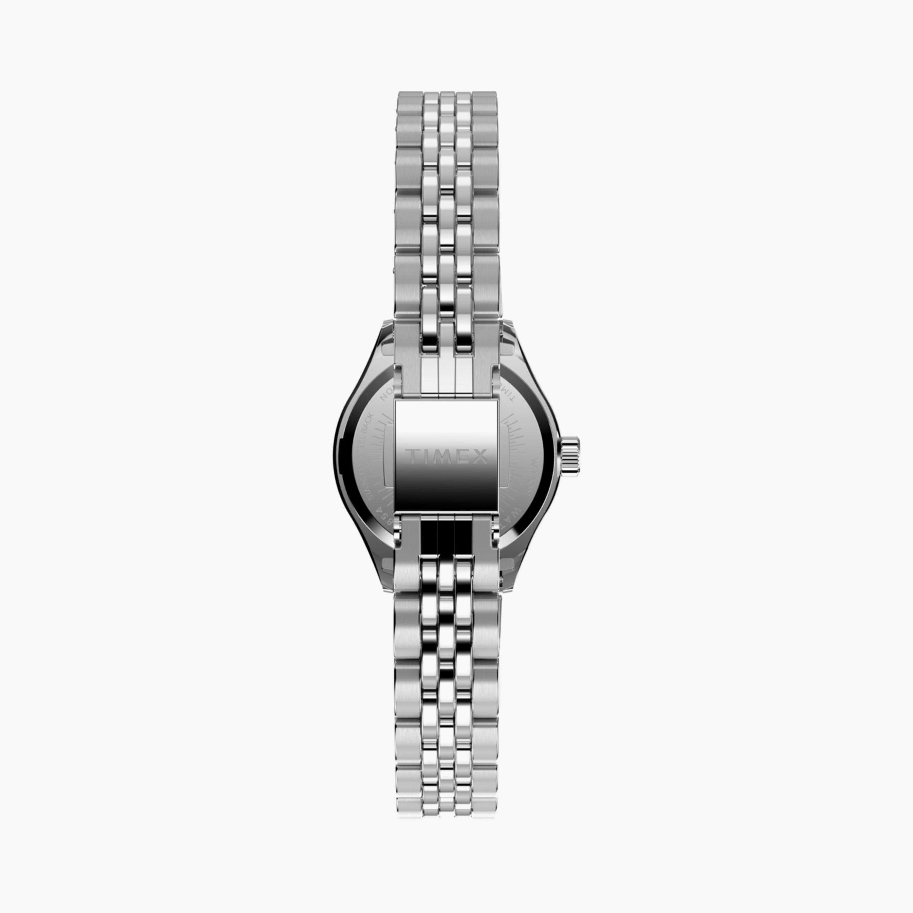 تايمكس ساعة يد نسائية 25 مم فضية أنالوج ستانلس ستيل | TW2W90700-women-watchesandjewellery-watches-image-3