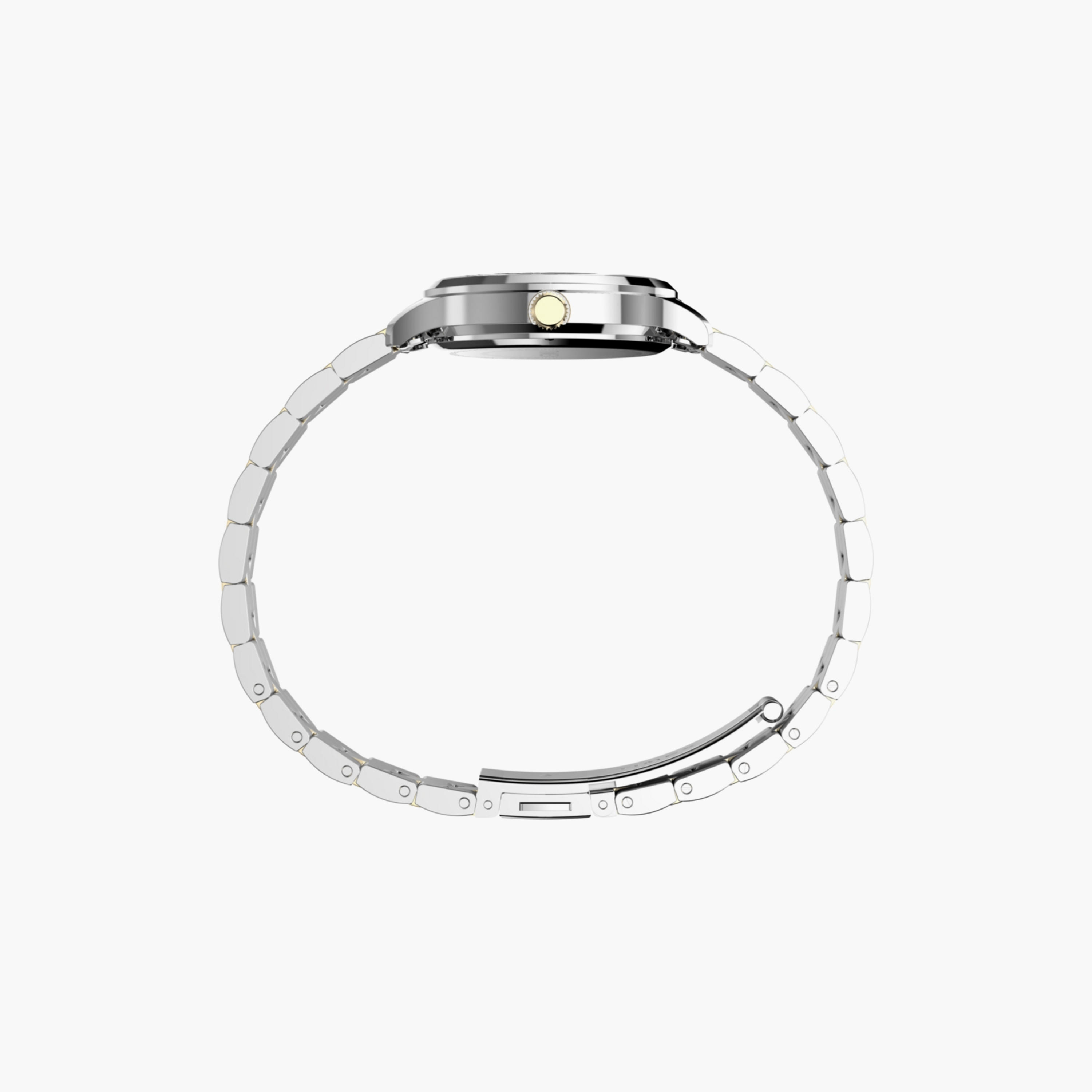 Timex Women's 32 MM Silver & Gold Analog Stainless Steel Watch | TW2W98100-women-watchesandjewellery-watches-image-2