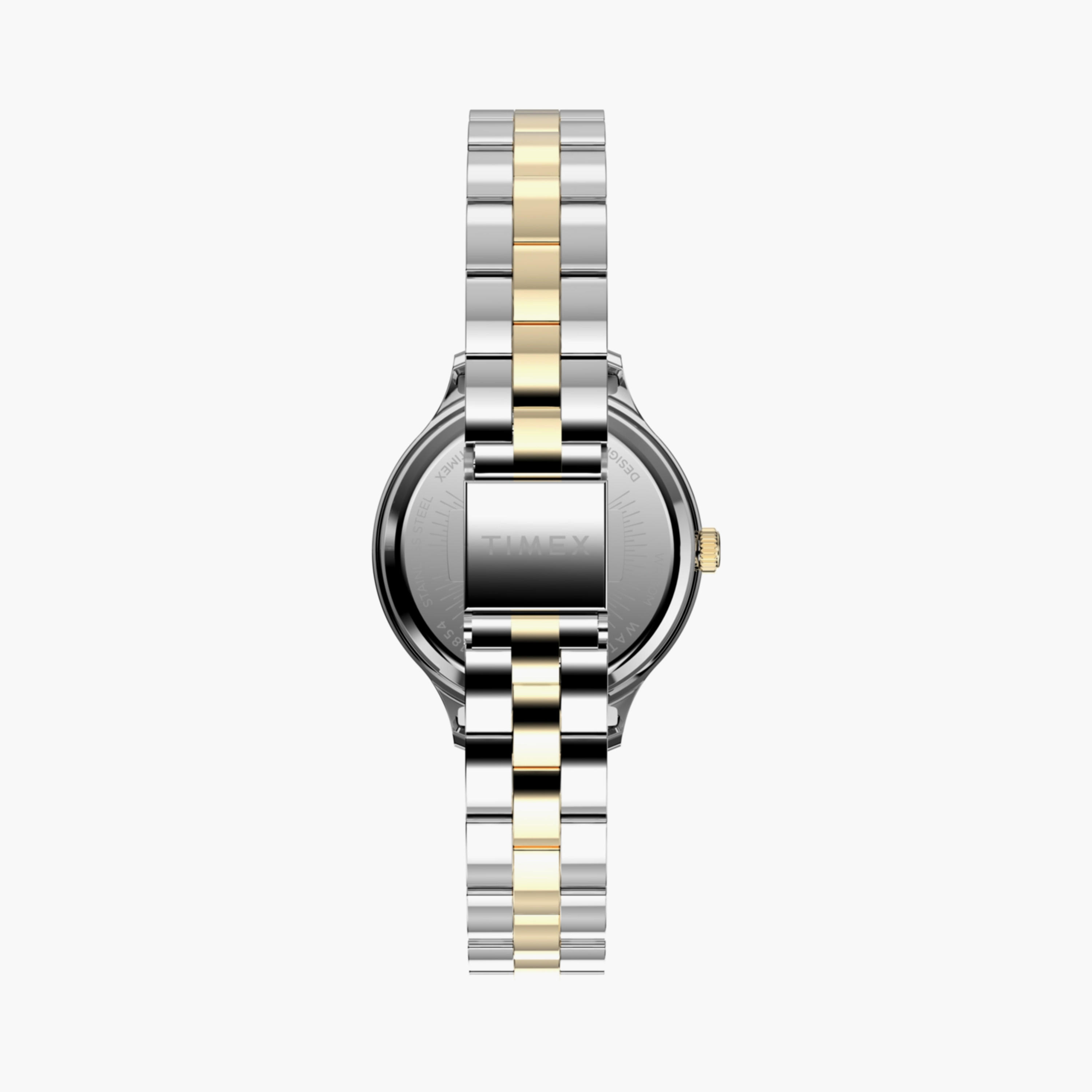 Timex Women's 32 MM Silver & Gold Analog Stainless Steel Watch | TW2W98100-women-watchesandjewellery-watches-image-3