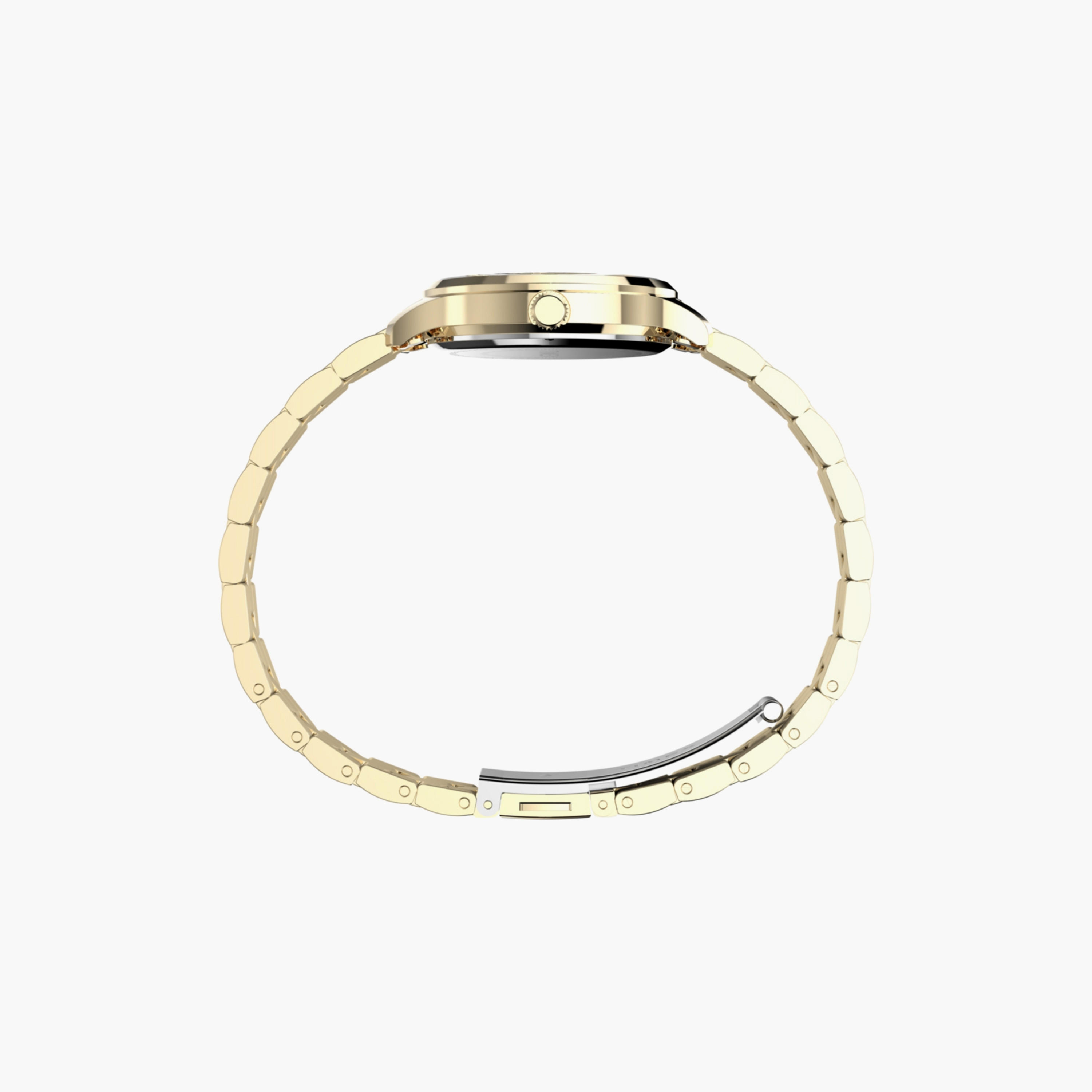 تايمكس ساعة يد نسائية 32 مم ذهبية أنالوج ستانلس ستيل | TW2W98200-women-watchesandjewellery-watches-image-2