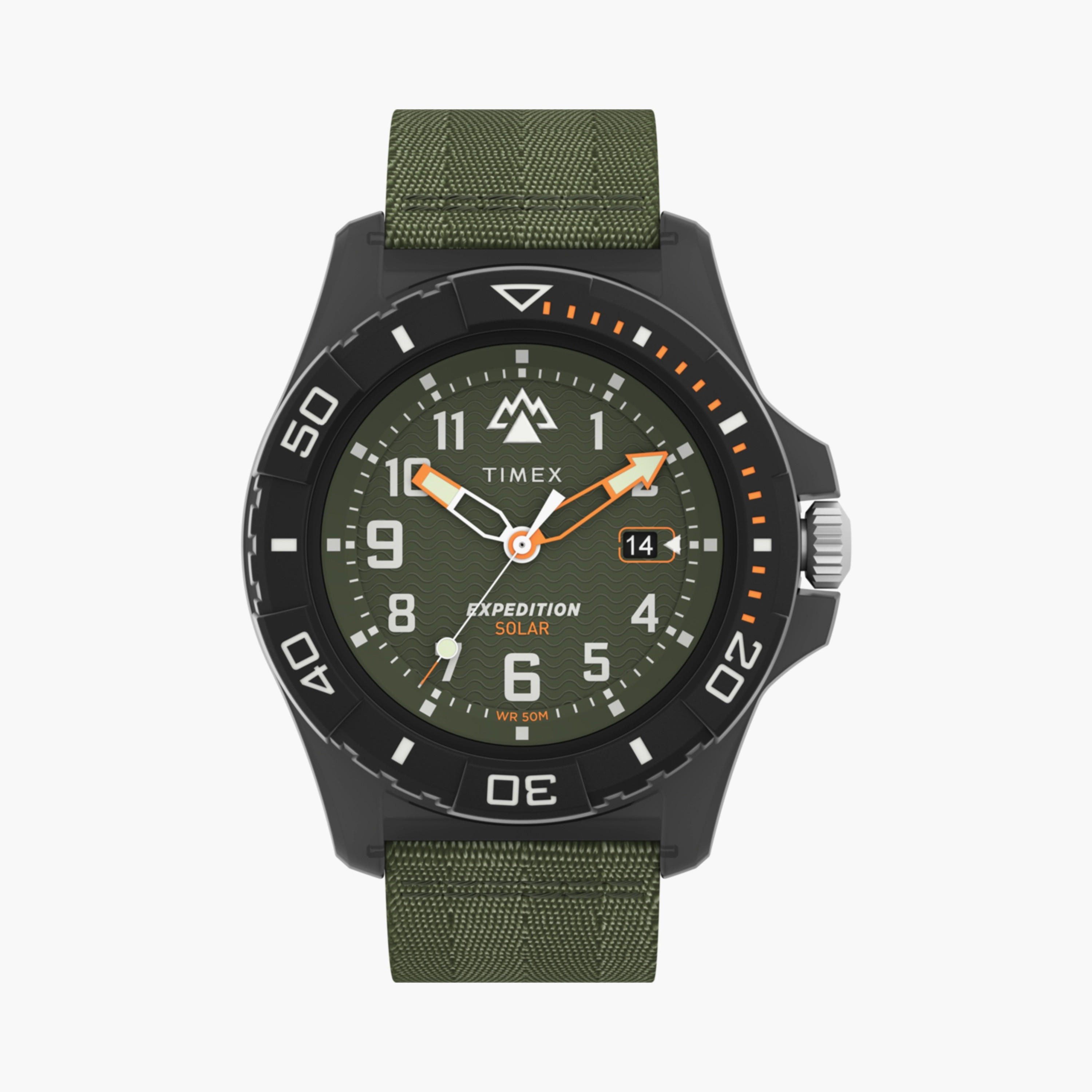Timex Men's 46 MM Blue Analog Fabric Watch | TW2V40300-men-watchesandjewellery-watches-image-1