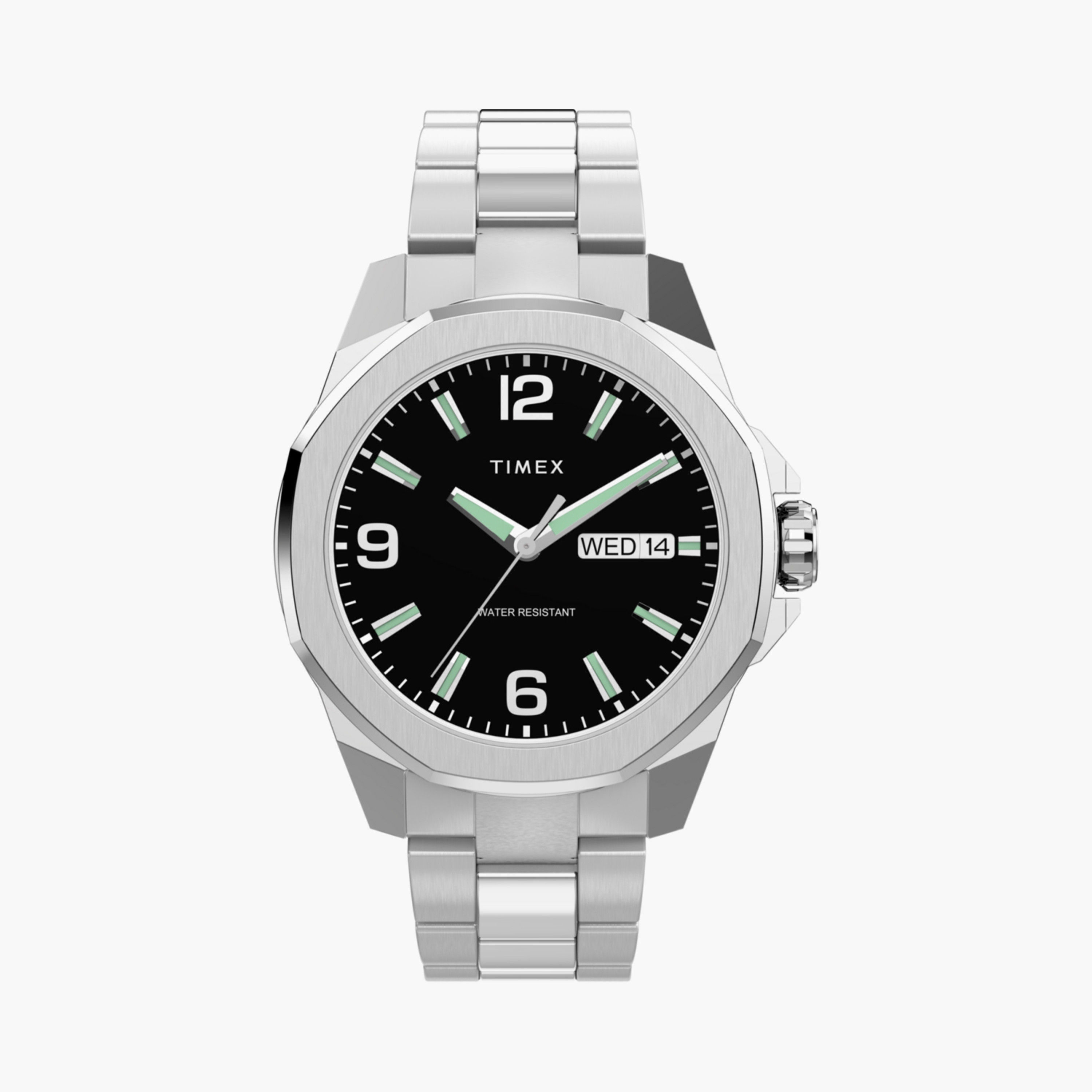 تايمكس ساعة يد رجالية 46 مم فضية أنالوج ستانلس ستيل | TW2W92700-men-watchesandjewellery-watches-image-1