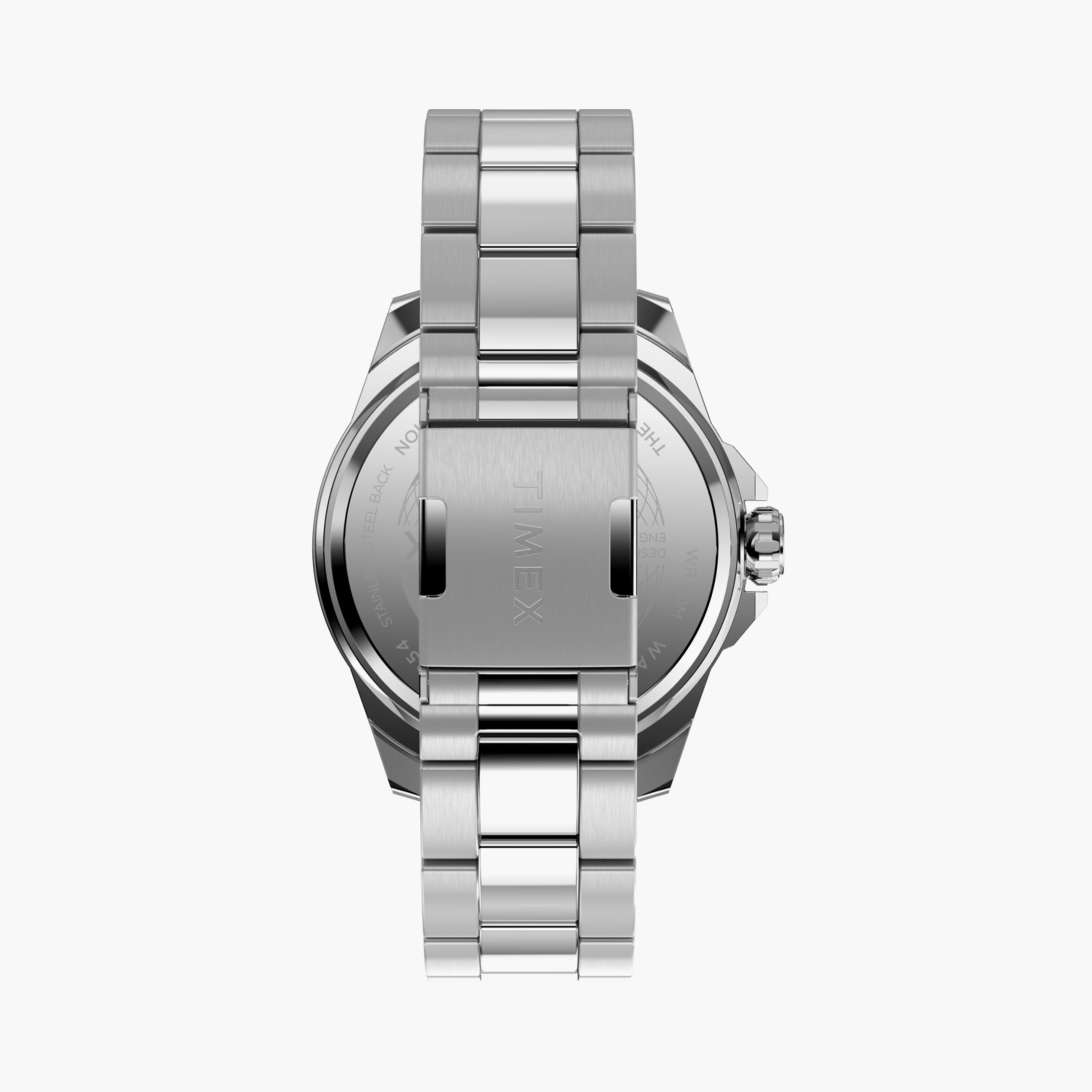 Timex Men's 46 MM Silver Analog Stainless Steel Watch | TW2W92700-men-watchesandjewellery-watches-image-3