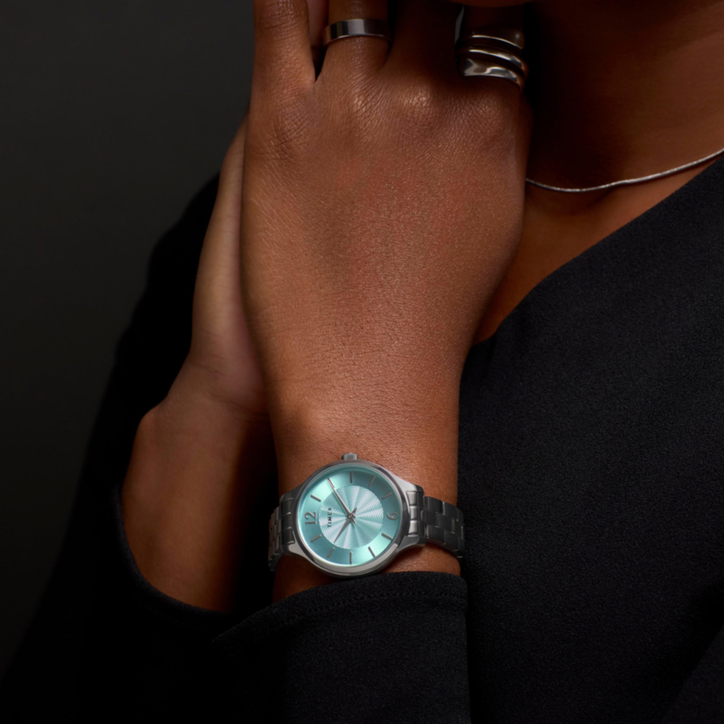 تايمكس ساعة يد نسائية 32 مم ذهبية أنالوج ستانلس ستيل | TW2W98200-women-watchesandjewellery-watches-image-12