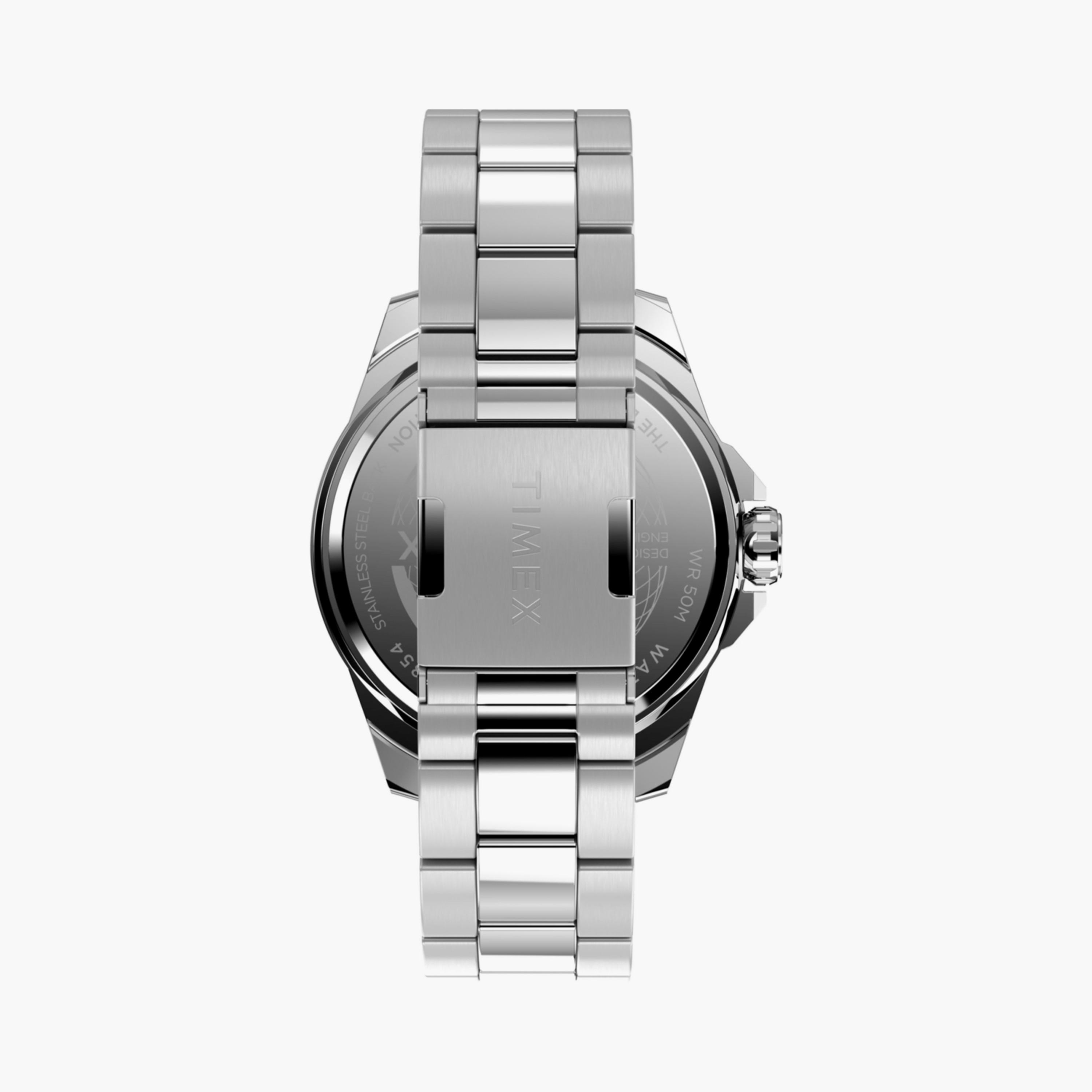 تايمكس ساعة يد رجالية 46 مم فضية أنالوج ستانلس ستيل | TW2W13900-men-watchesandjewellery-watches-image-3