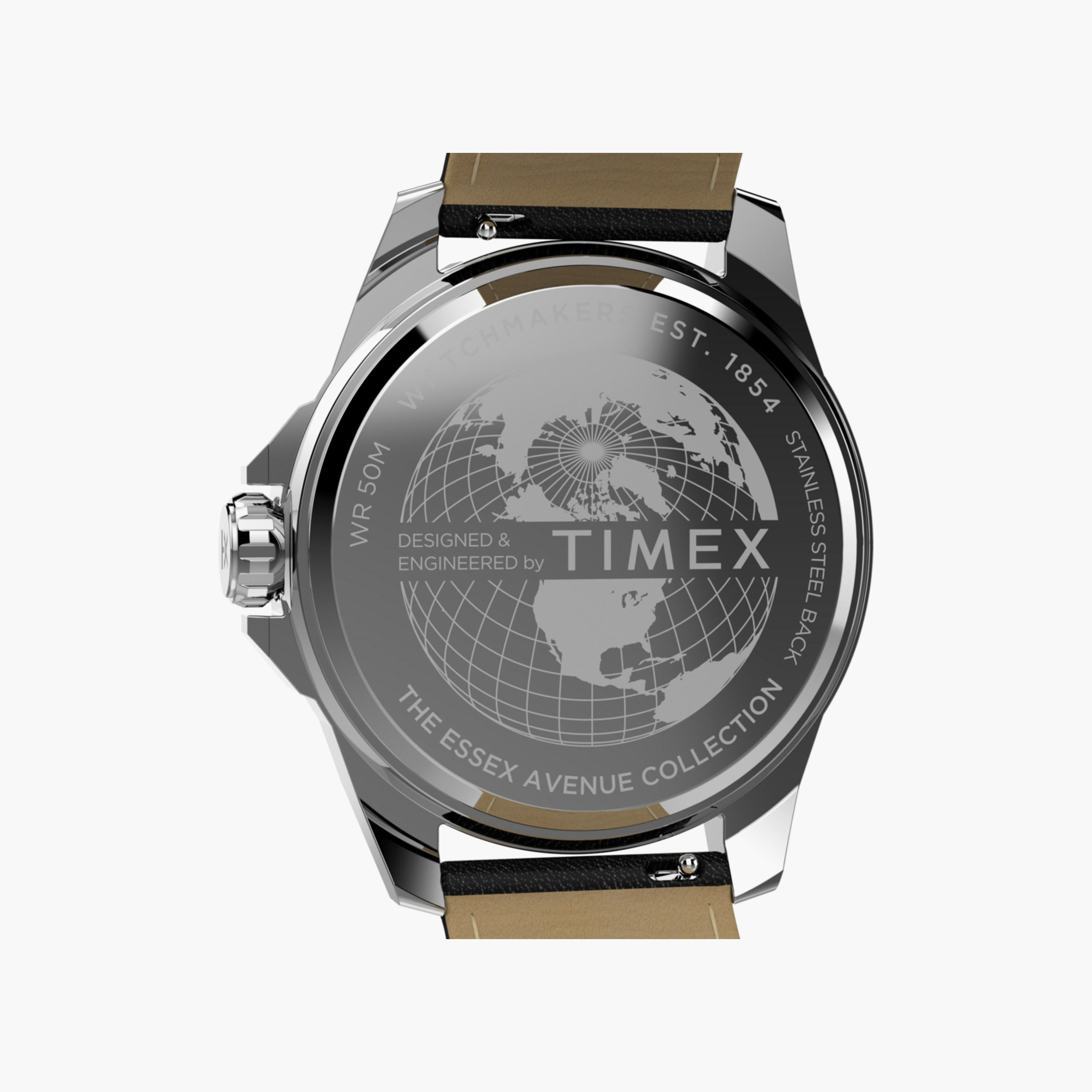 تايمكس ساعة يد رجالية 46 مم سوداء أنالوج جلد | TW2W79800-men-watchesandjewellery-watches-image-5
