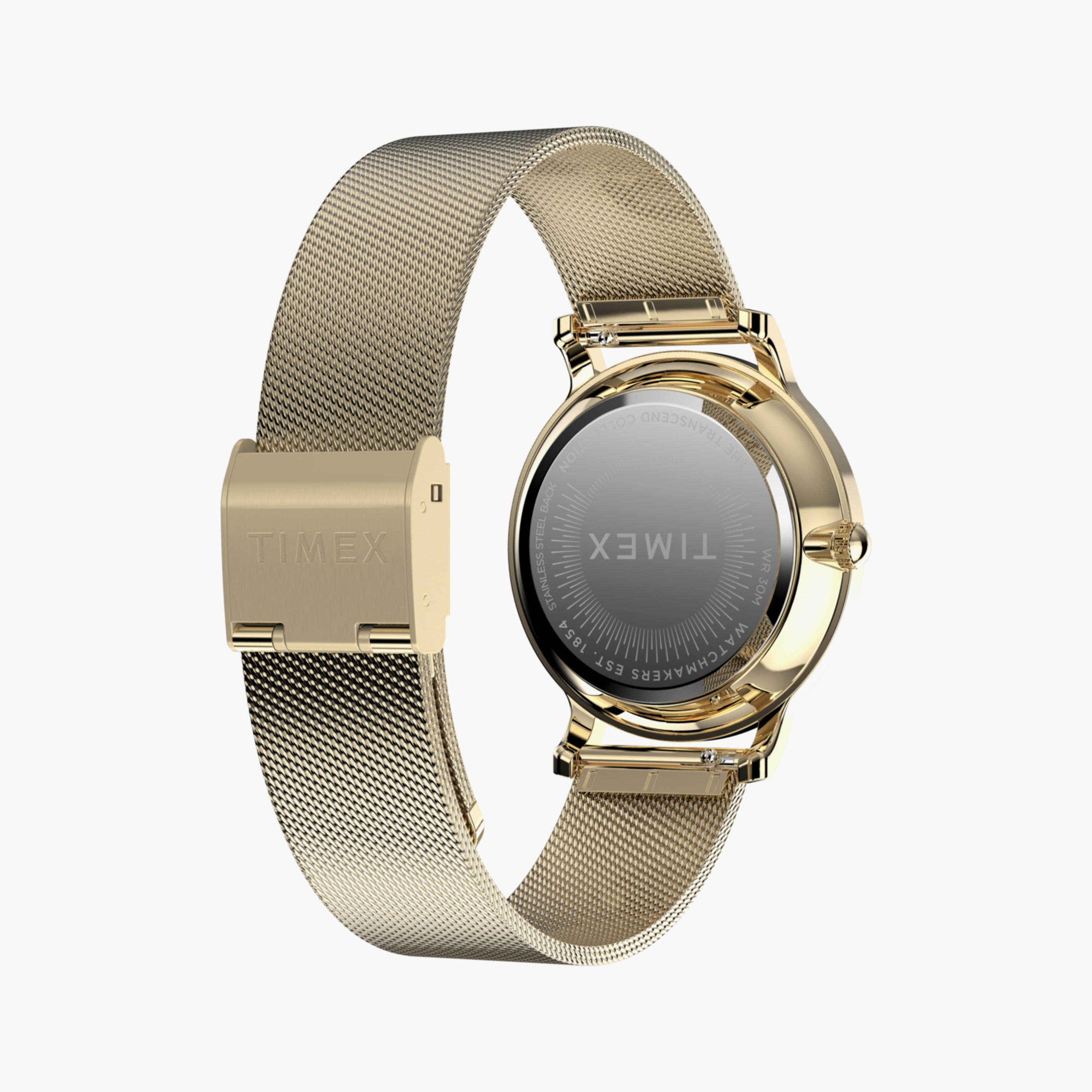 تايمكس ساعة يد نسائية 34 مم فضية أنالوج ستانلس ستيل | TW2Y10100-women-watchesandjewellery-watches-image-12