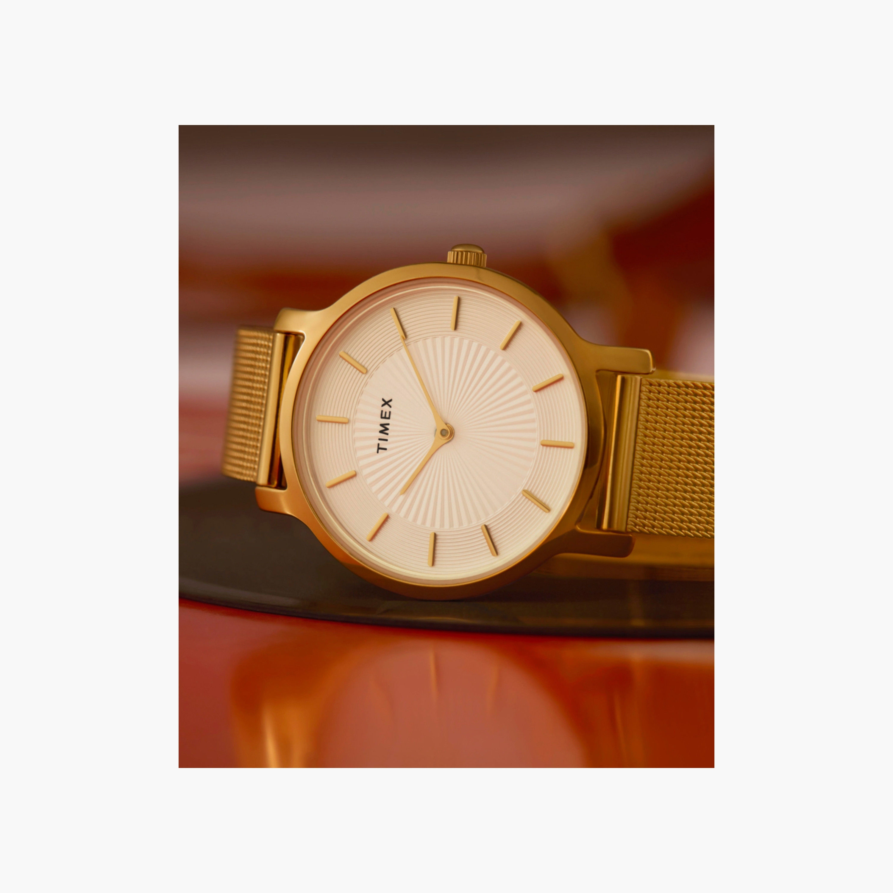 تايمكس ساعة يد نسائية 34 مم فضية أنالوج ستانلس ستيل | TW2Y10100-women-watchesandjewellery-watches-image-14