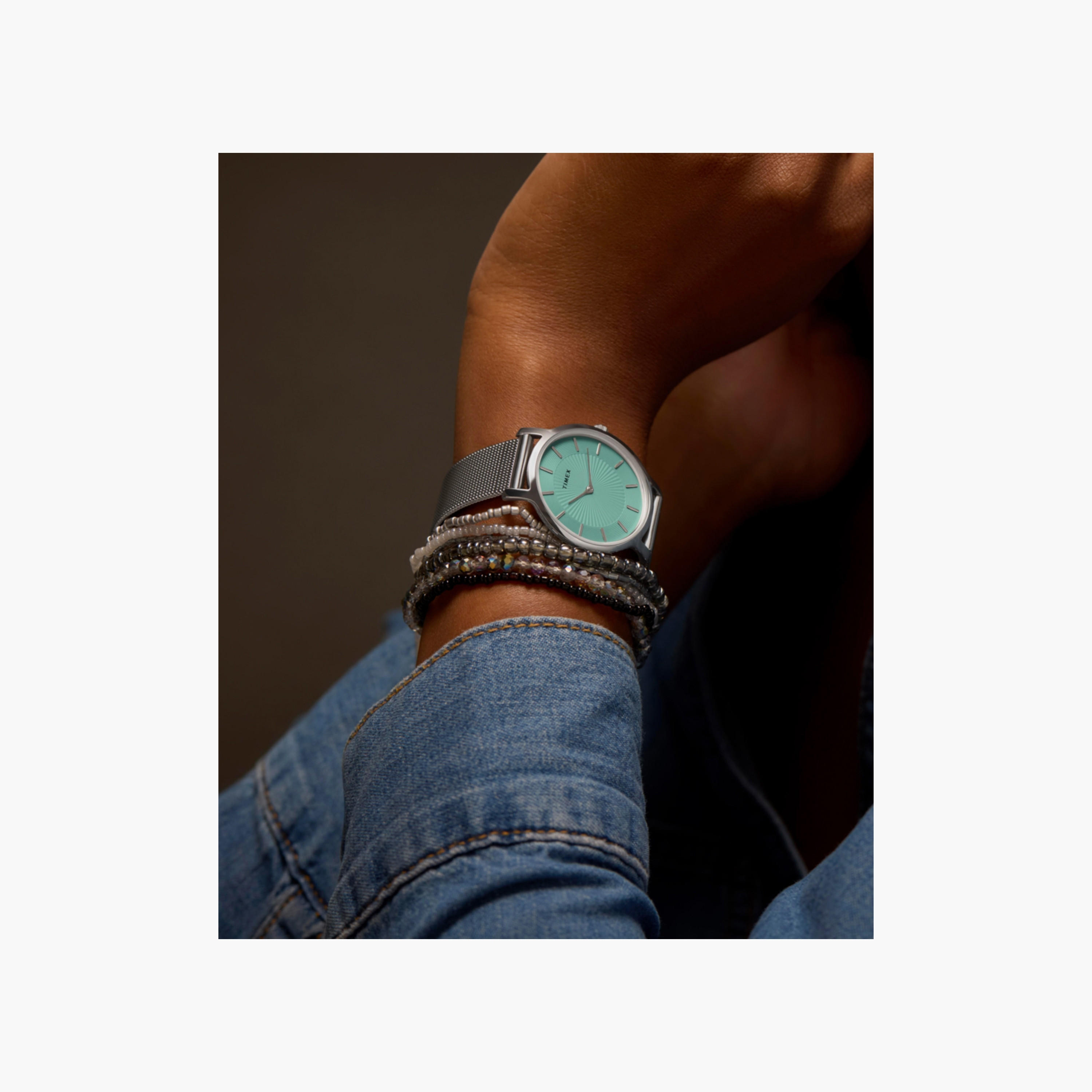تايمكس ساعة يد نسائية 34 مم فضية أنالوج ستانلس ستيل | TW2Y10100-women-watchesandjewellery-watches-image-7