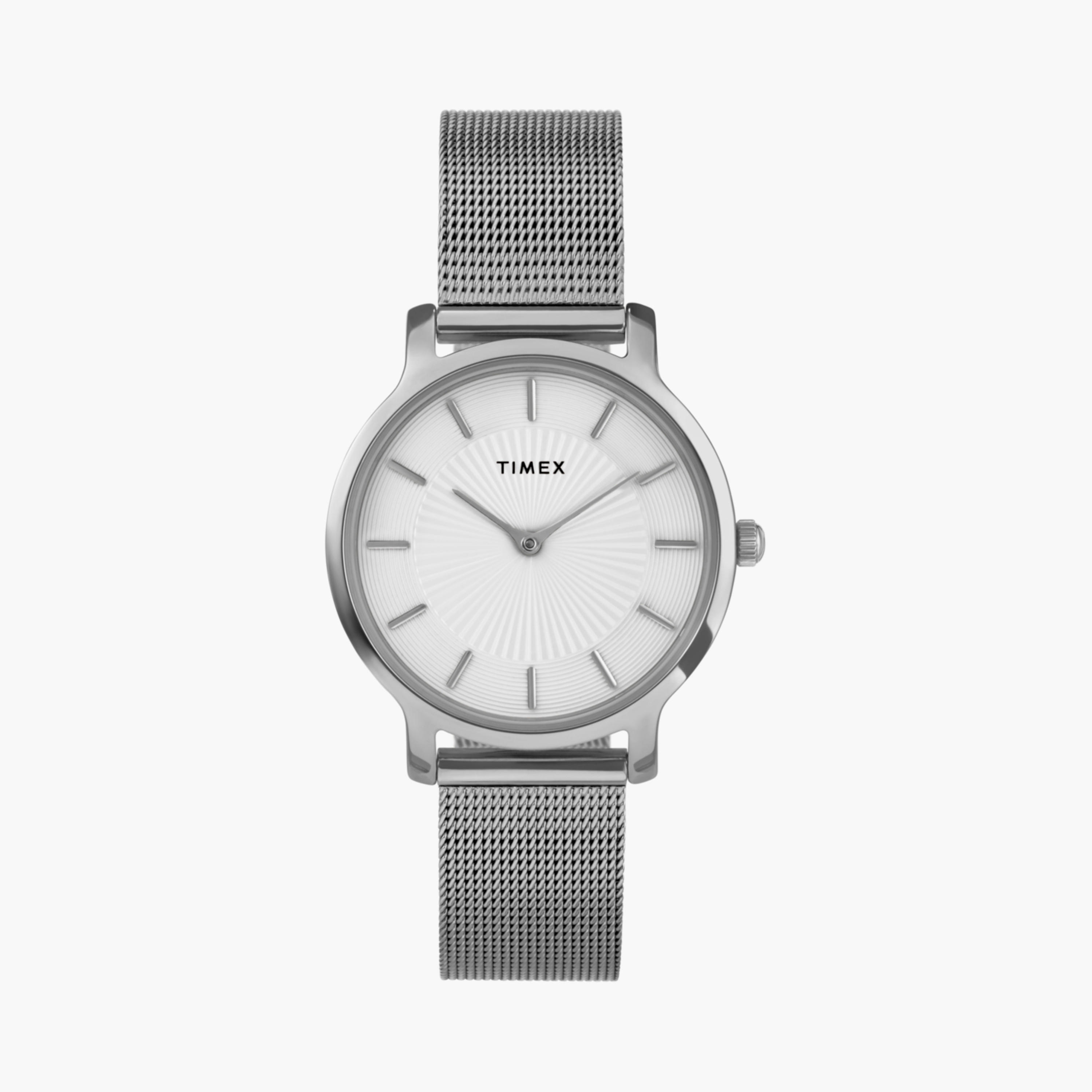 تايمكس ساعة يد نسائية 34 مم فضية أنالوج ستانلس ستيل | TW2Y10100-women-watchesandjewellery-watches-image-16