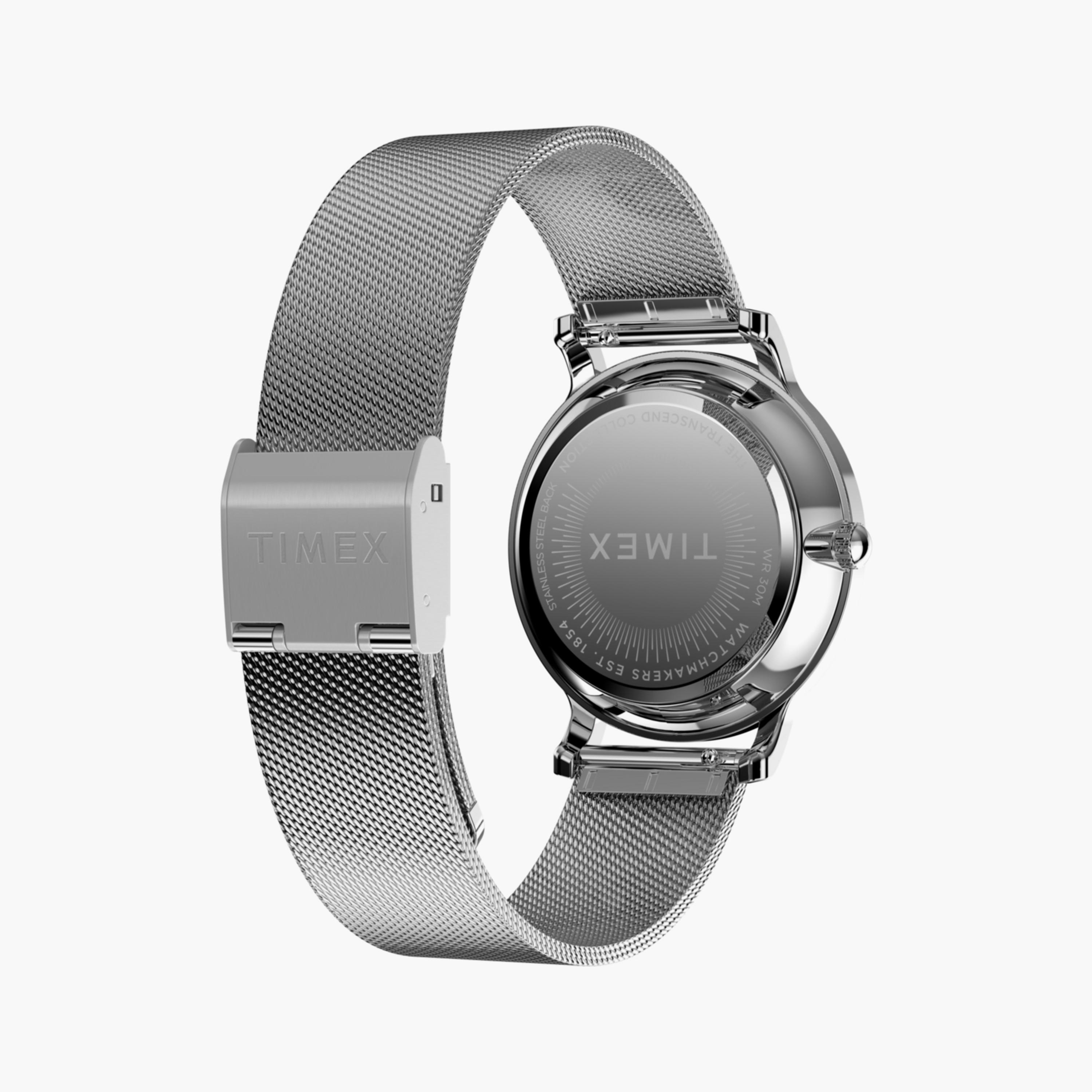 Timex Women's 34 MM Silver Analog Stainless Steel Watch | TW2Y10100-women-watchesandjewellery-watches-image-4
