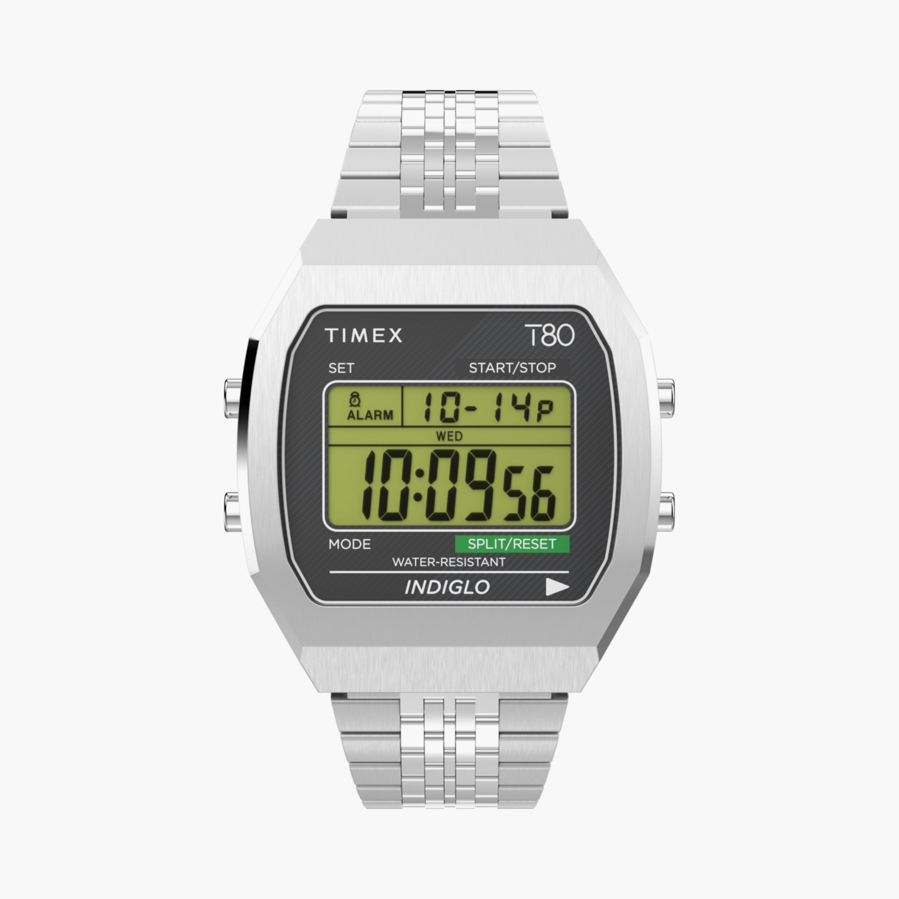 Timex 36 MM Silver Digital Stainless Steel Watch | TW2V74200-men-watchesandjewellery-watches-image-1