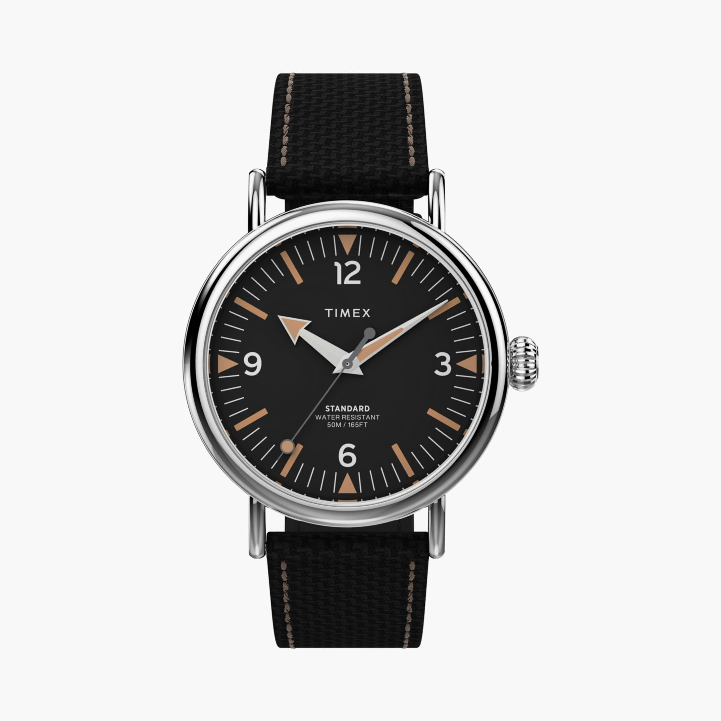 Timex Men's 40 MM Black Analog Fabric Watch | TW2V44000-men-watchesandjewellery-watches-image-1