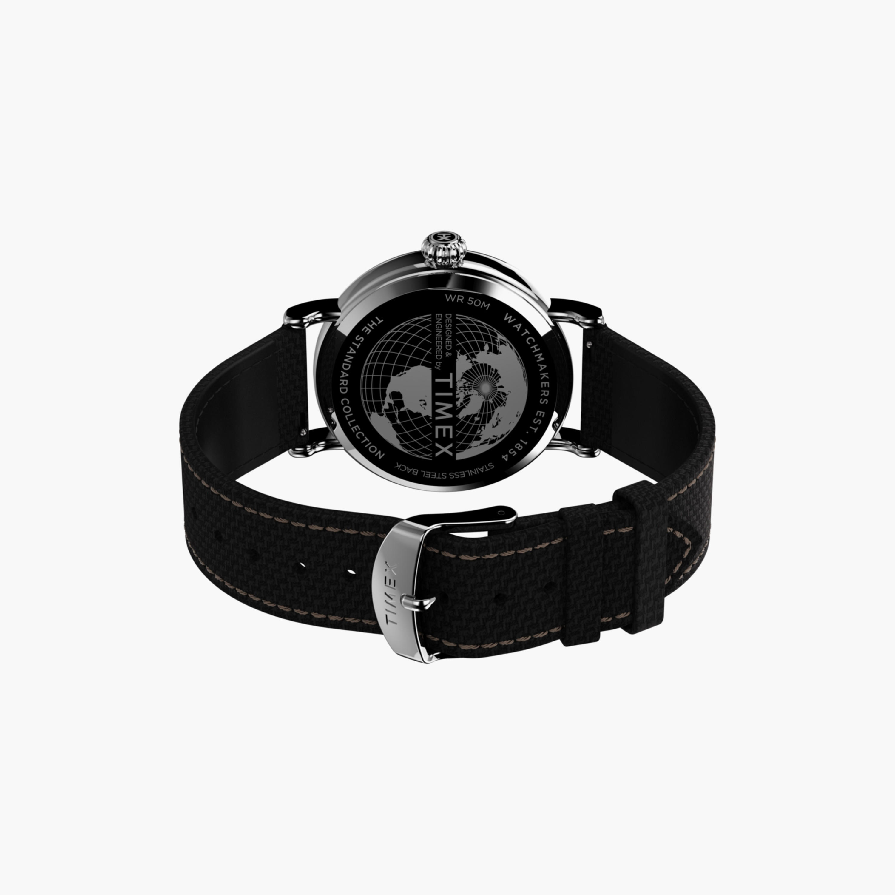 Timex Men's 40 MM Black Analog Fabric Watch | TW2V44000-men-watchesandjewellery-watches-image-4