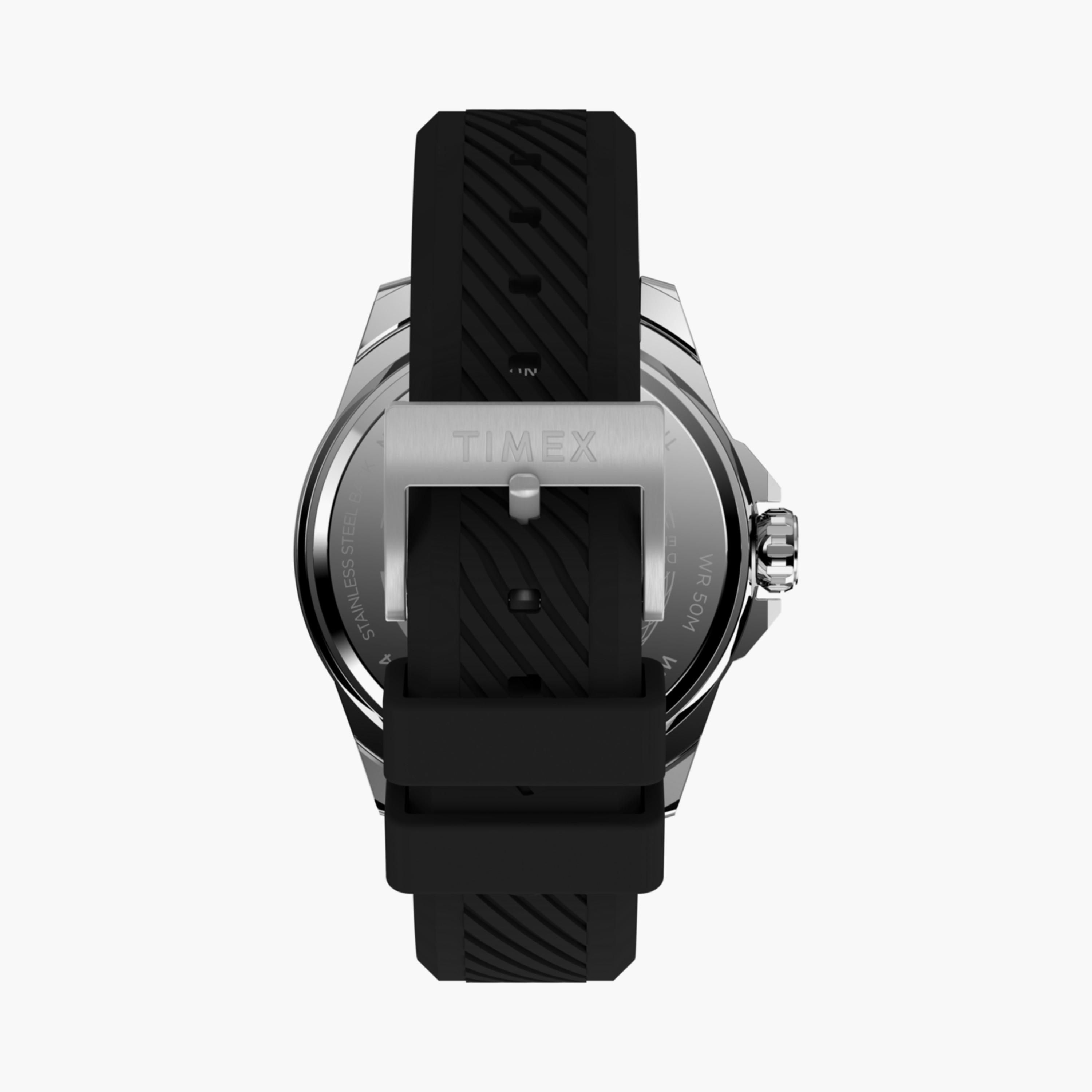 تايمكس ساعة يد رجالية 46 مم سوداء أنالوج سيليكون | TW2W42900-men-watchesandjewellery-watches-image-3