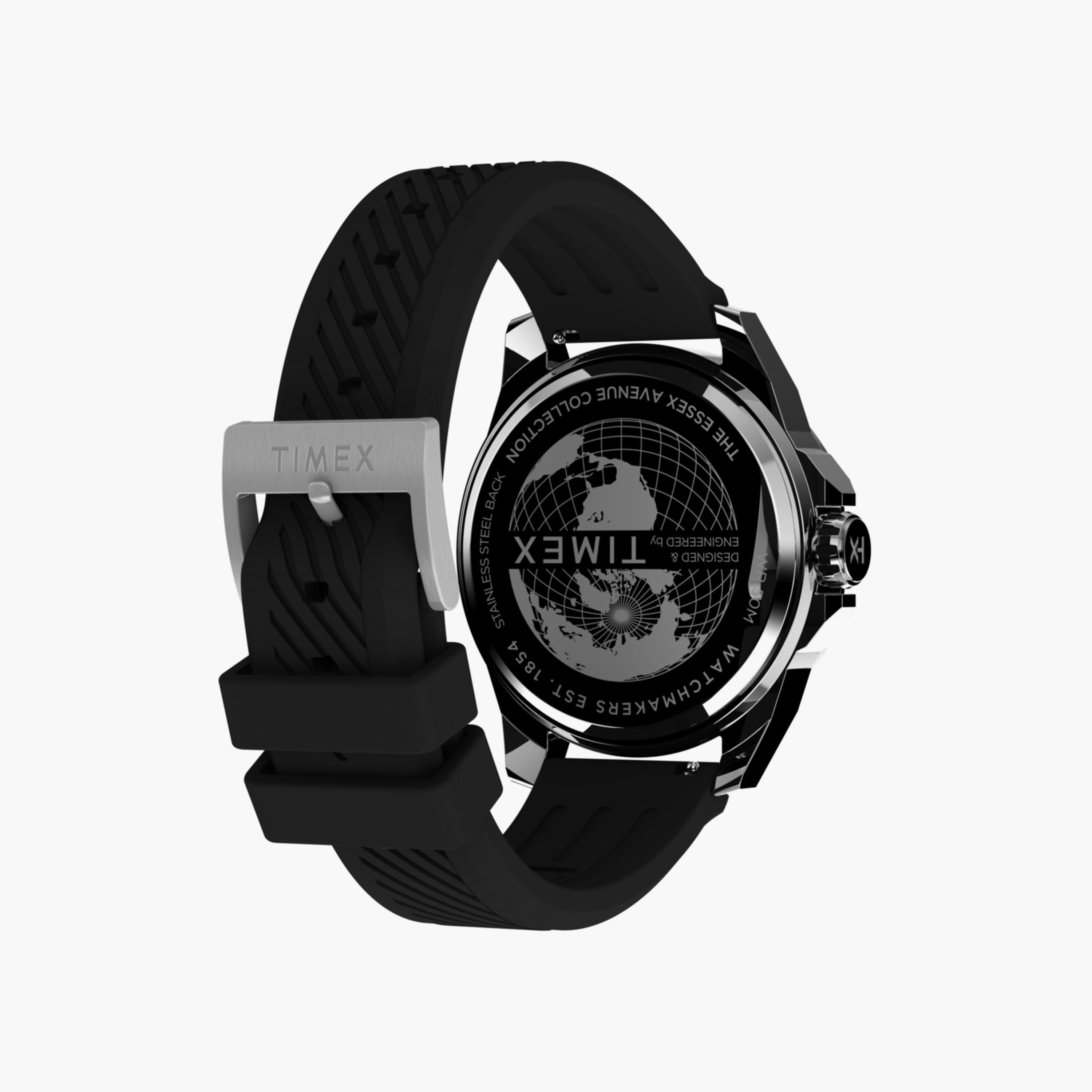تايمكس ساعة يد رجالية 46 مم سوداء أنالوج سيليكون | TW2W42900-men-watchesandjewellery-watches-image-4