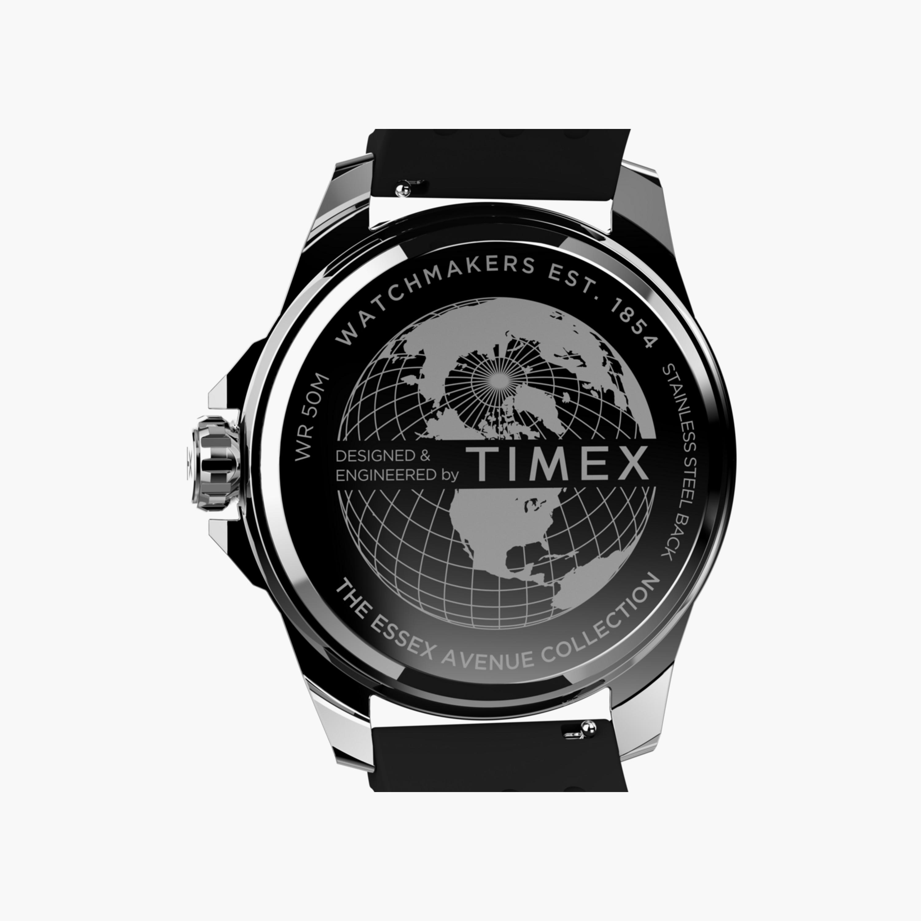 Timex Men's 46 MM Black Analog Silicone Watch | TW2W42900-men-watchesandjewellery-watches-image-5