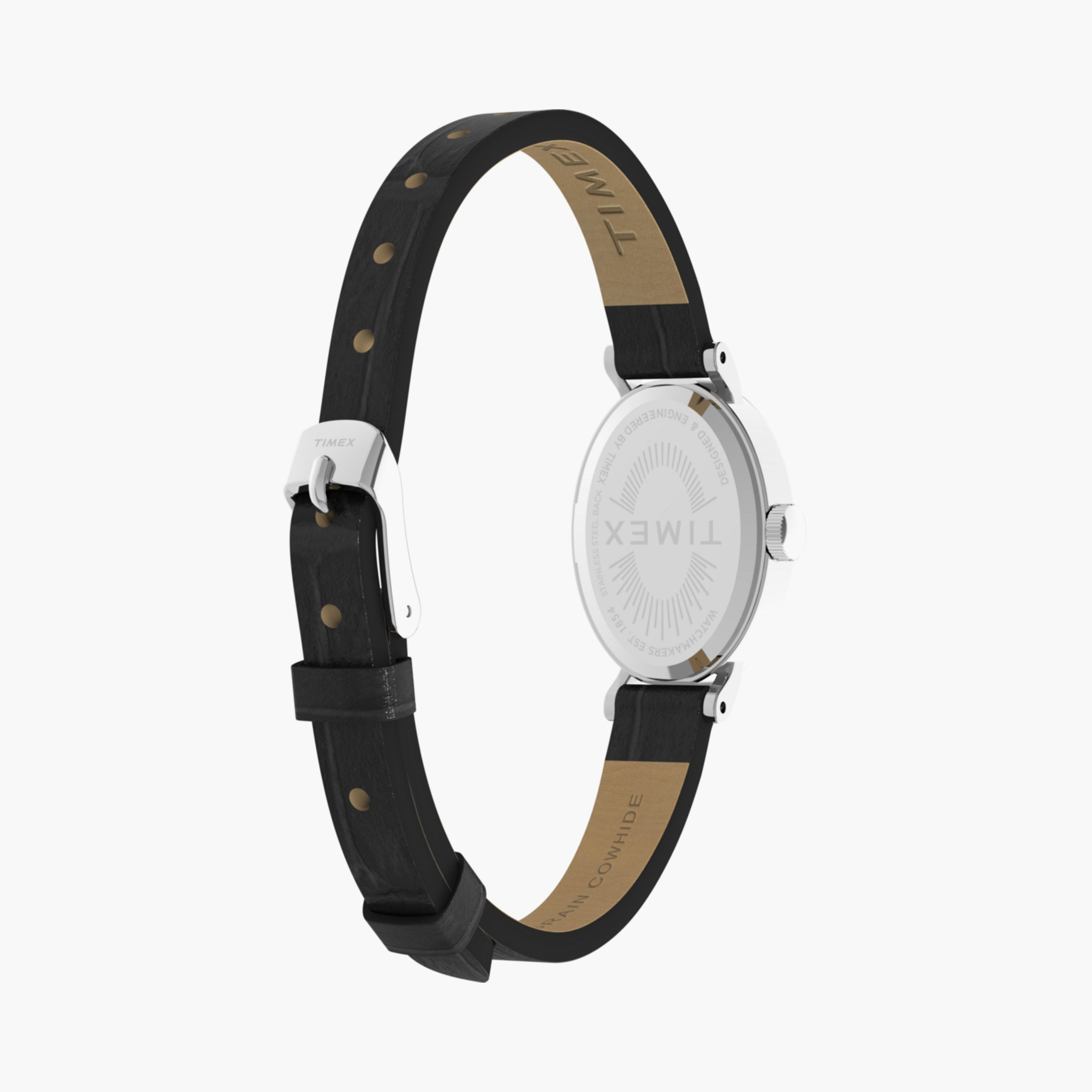 تايمكس ساعة يد نسائية 19 مم سوداء أنالوج جلد | TW2W78400-women-watchesandjewellery-watches-image-4
