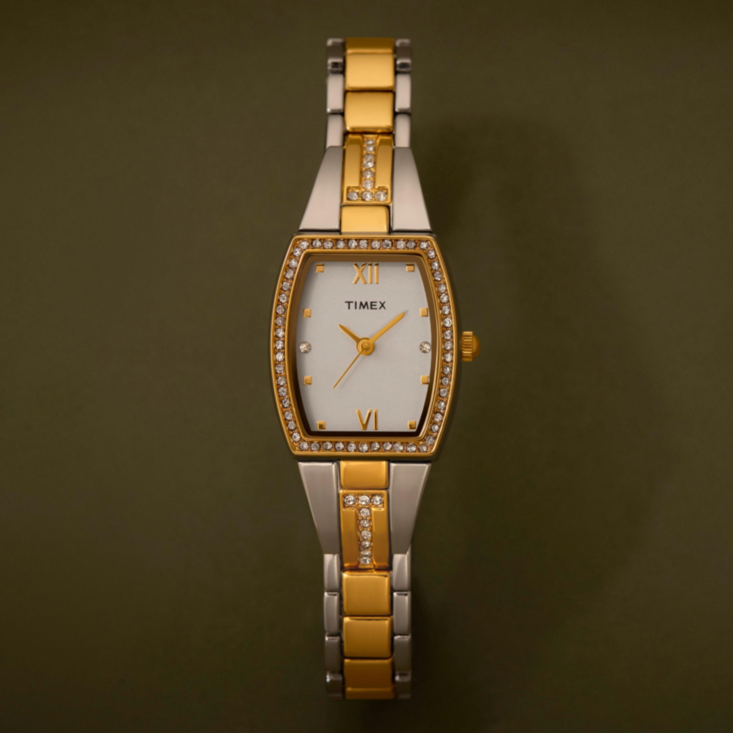 تايمكس ساعة يد نسائية 22 مم فضية أنالوج ستانلس ستيل | TW2W95600-women-watchesandjewellery-watches-image-12