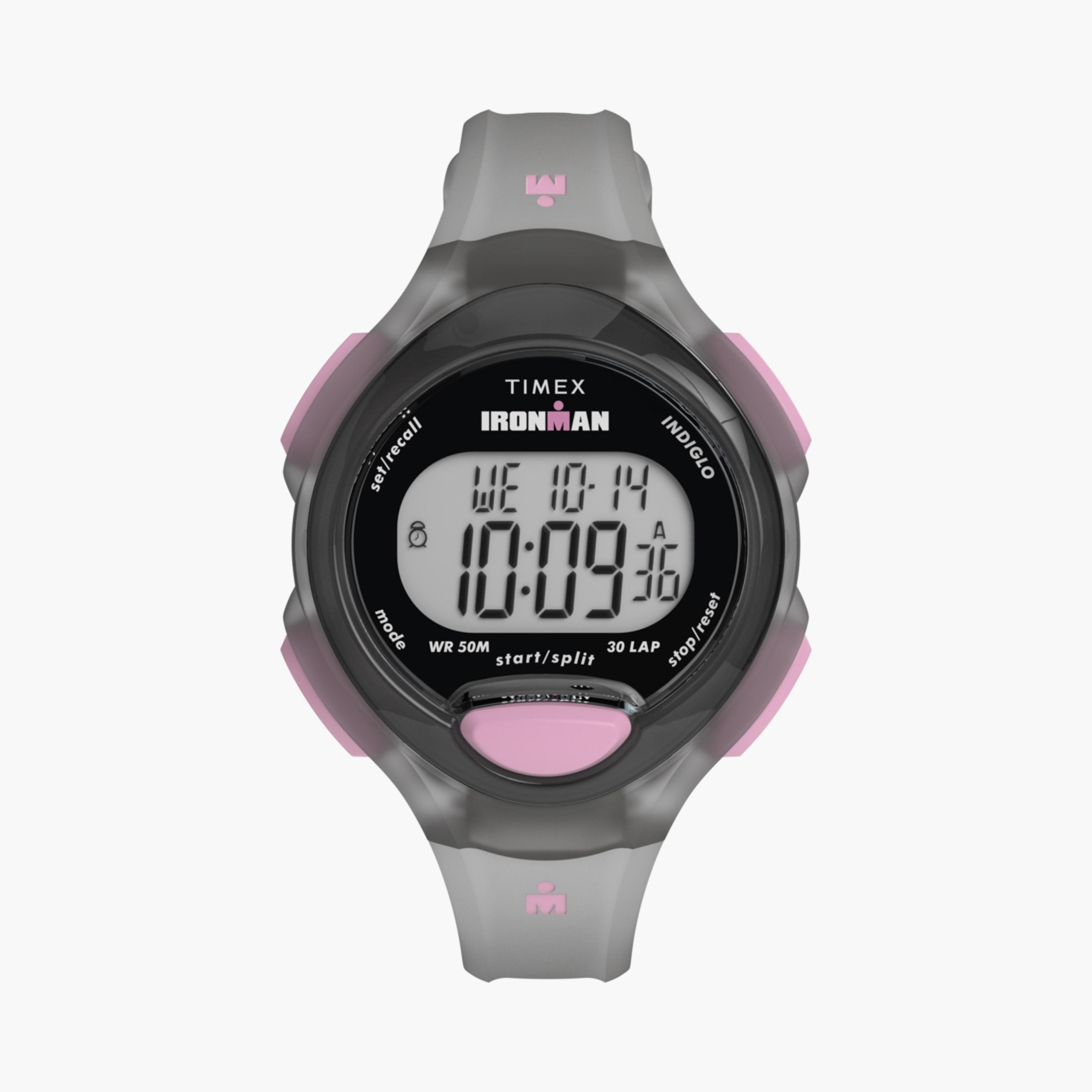تايمكس ساعة يد نسائية 34 مم رمادية رقمية سيليكون | TW5M65700-women-watchesandjewellery-watches-image-1