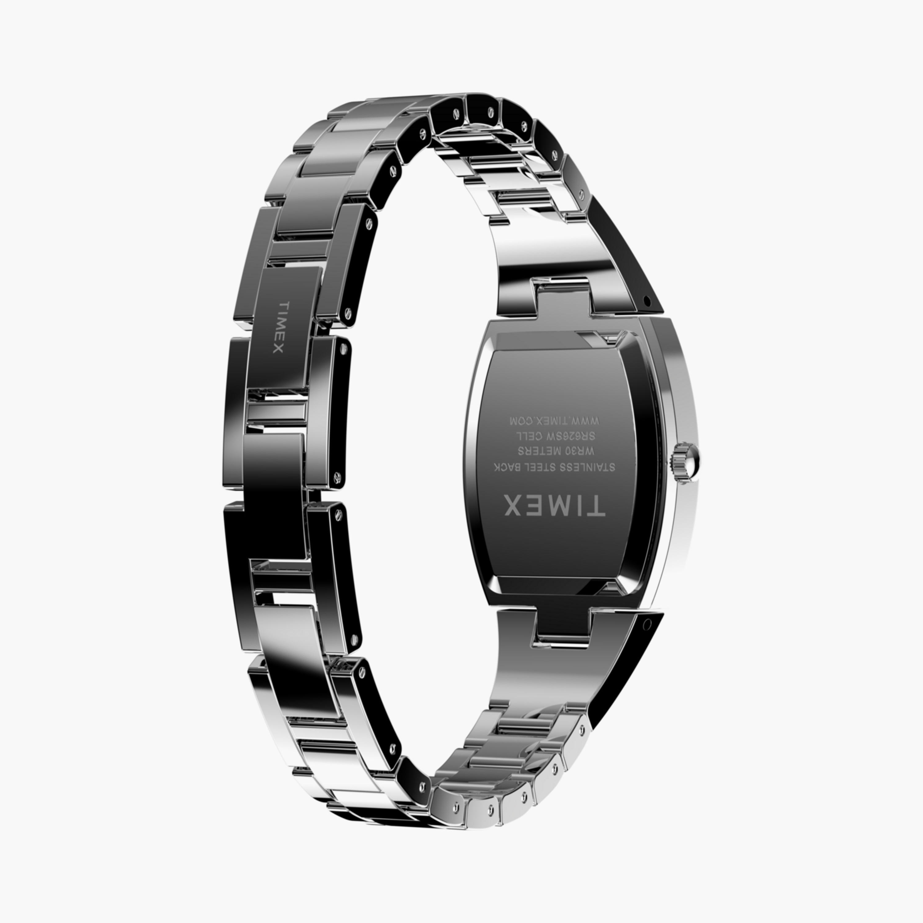 تايمكس ساعة يد نسائية 22 مم فضية أنالوج ستانلس ستيل | TW2W95600-women-watchesandjewellery-watches-image-4