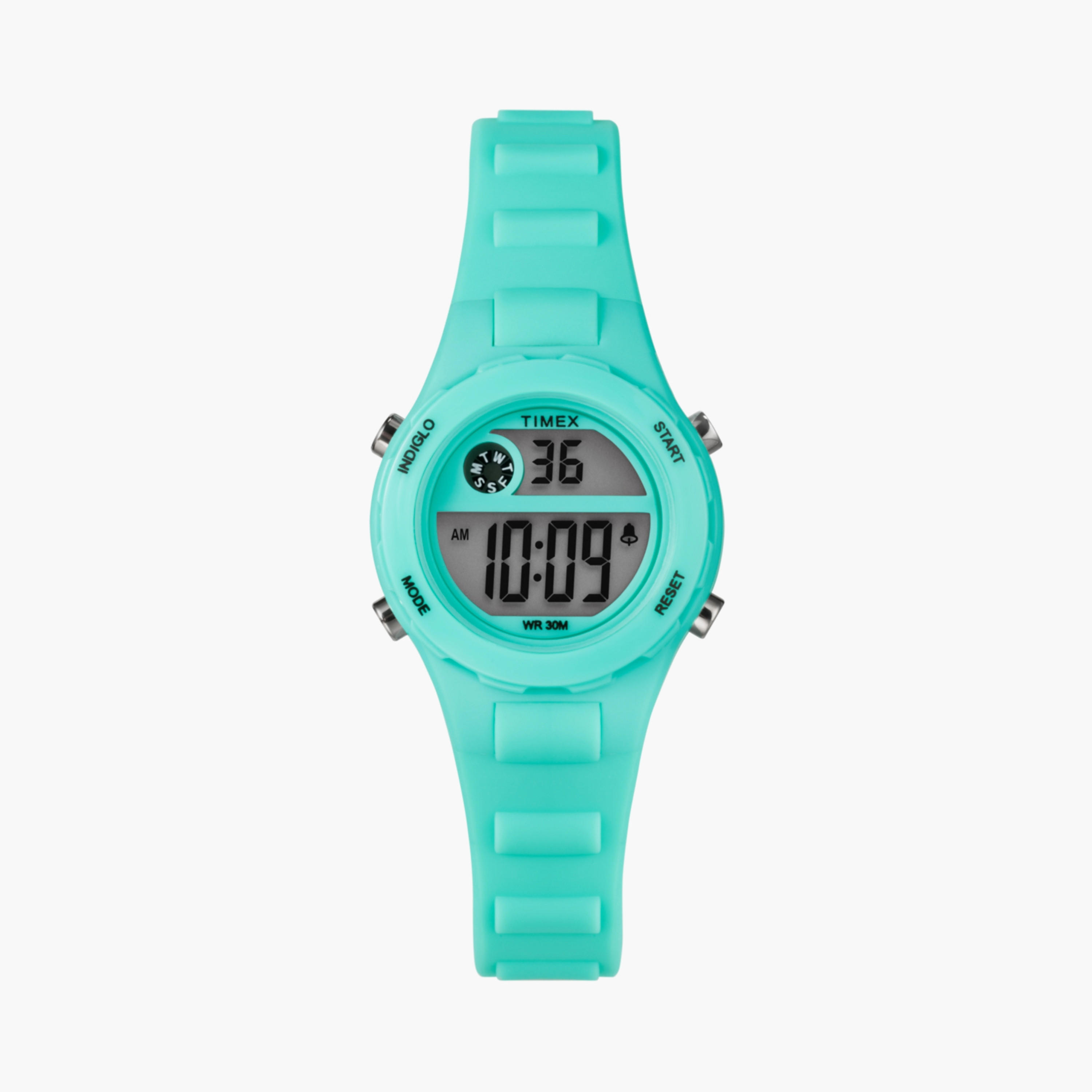تايمكس ساعة يد للأطفال 27 مم زرقاء رقمية سيليكون | TW2W92600-girls-accessories-watches-image-1