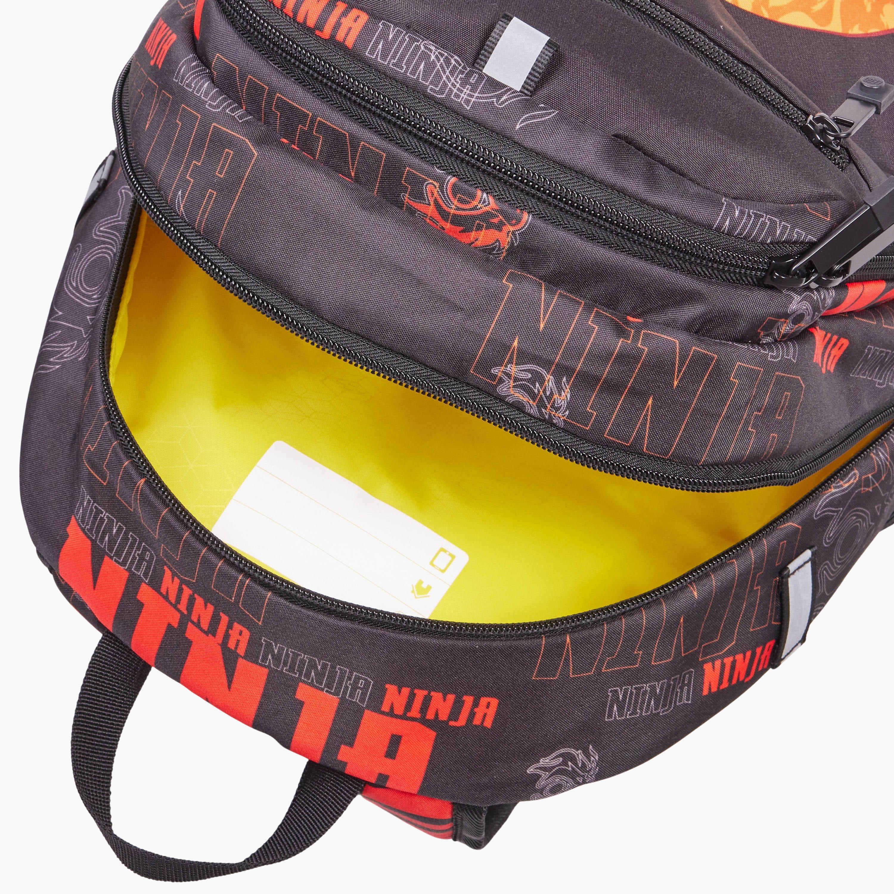 شنطة ظهر بطبعات وحمالات قابلة للتعديل وسحاب إغلاق من ليجو - 44x34x28 سم-school-bagsandbackpacks-backpacks-image-4