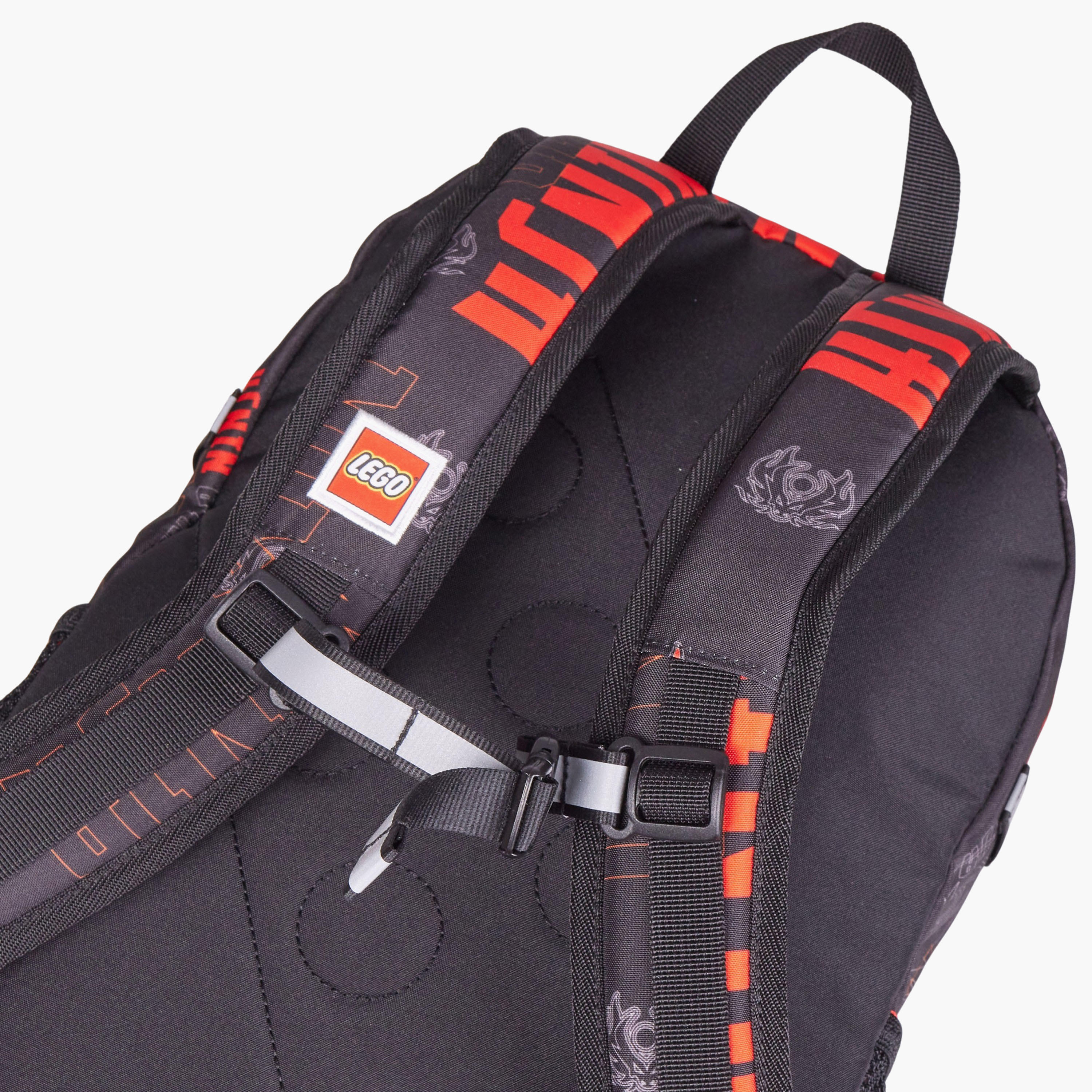 شنطة ظهر بطبعات وحمالات قابلة للتعديل وسحاب إغلاق من ليجو - 44x34x28 سم-school-bagsandbackpacks-backpacks-image-5