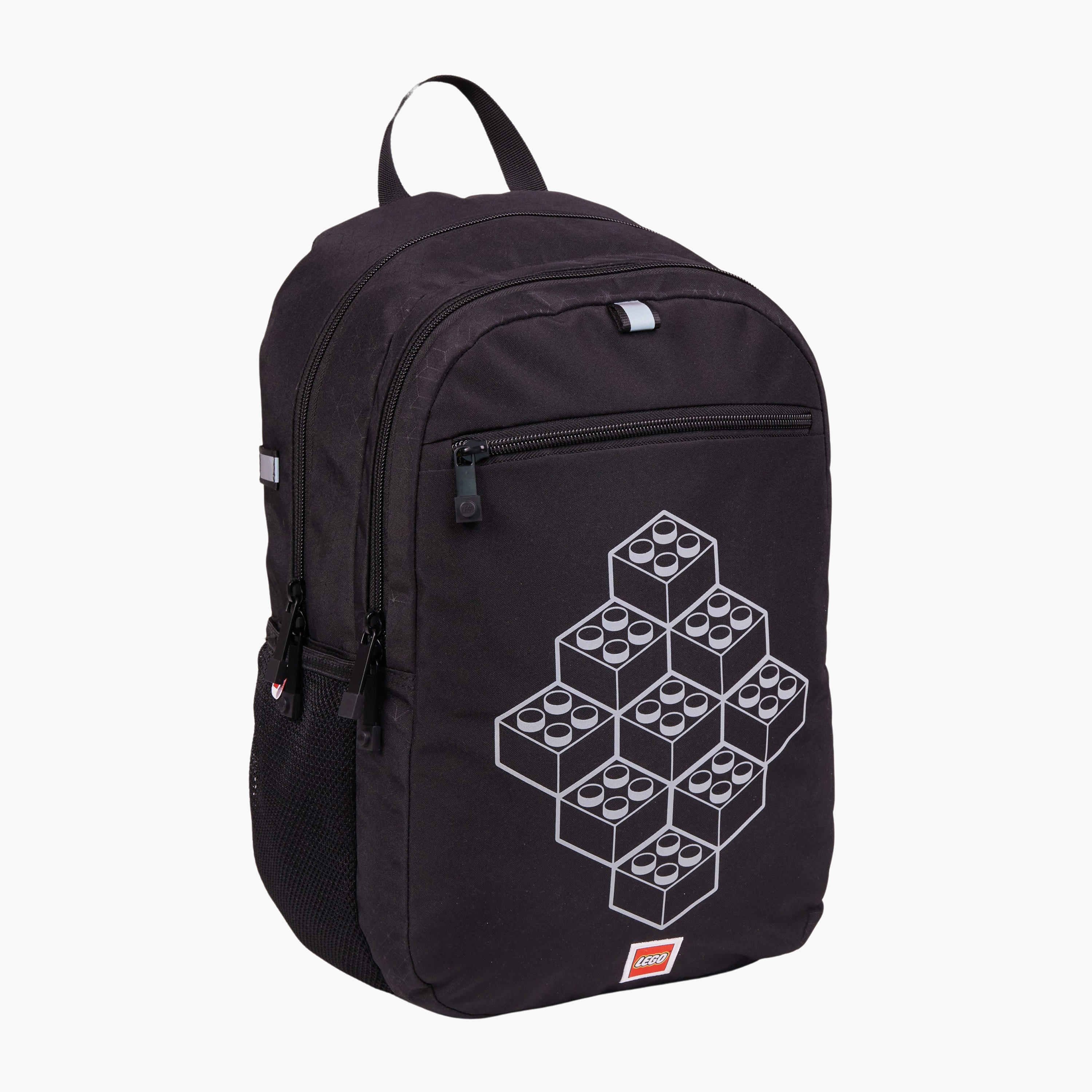 شنطة ظهر بطبعات وحمالات قابلة للتعديل وسحاب إغلاق من ليجو - 44x34x28 سم-school-bagsandbackpacks-backpacks-image-11