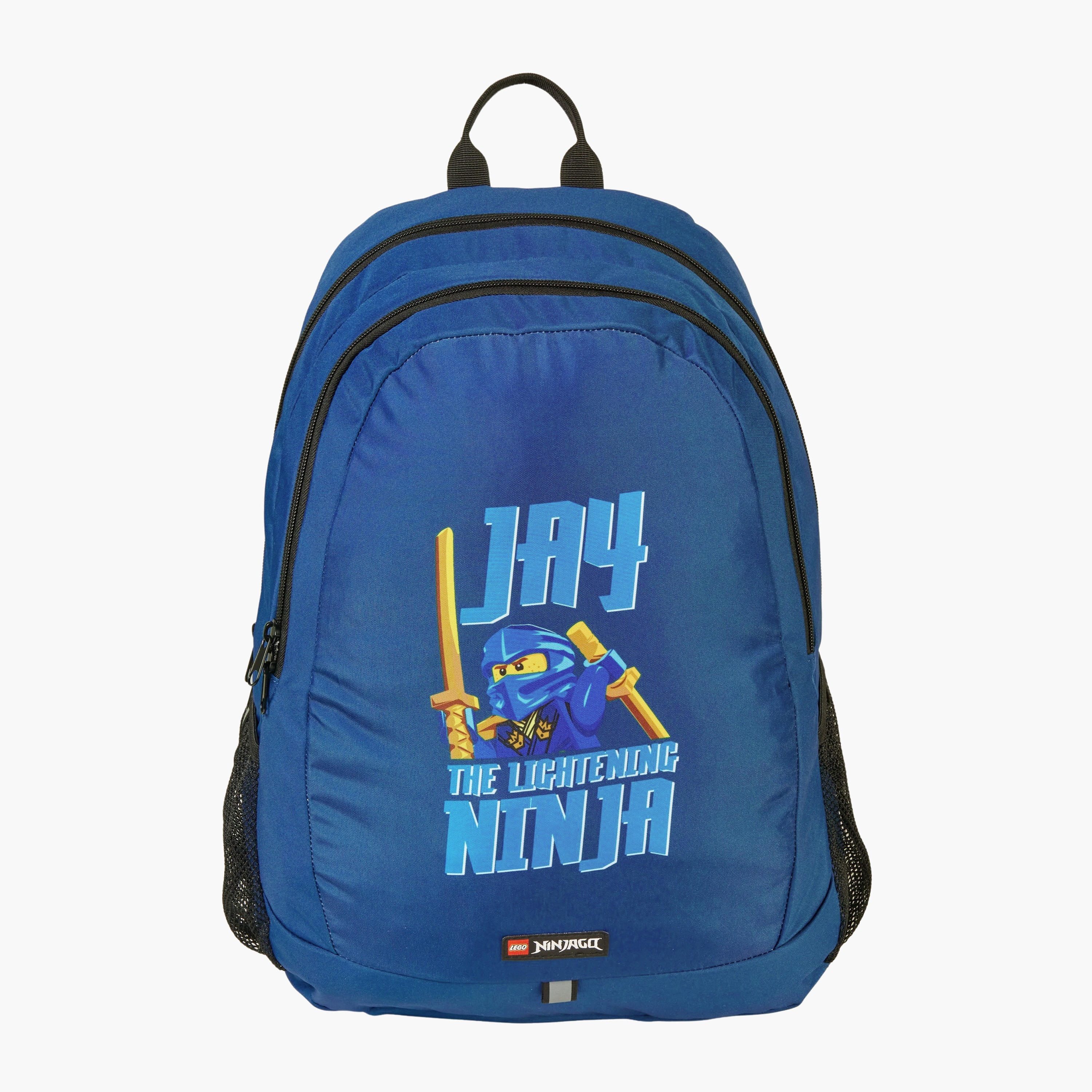 Lego Ninjago Print Backpack with Adjustable Straps and Zip Closure - 47x38x24 cms-school-bagsandbackpacks-backpacks-image-1