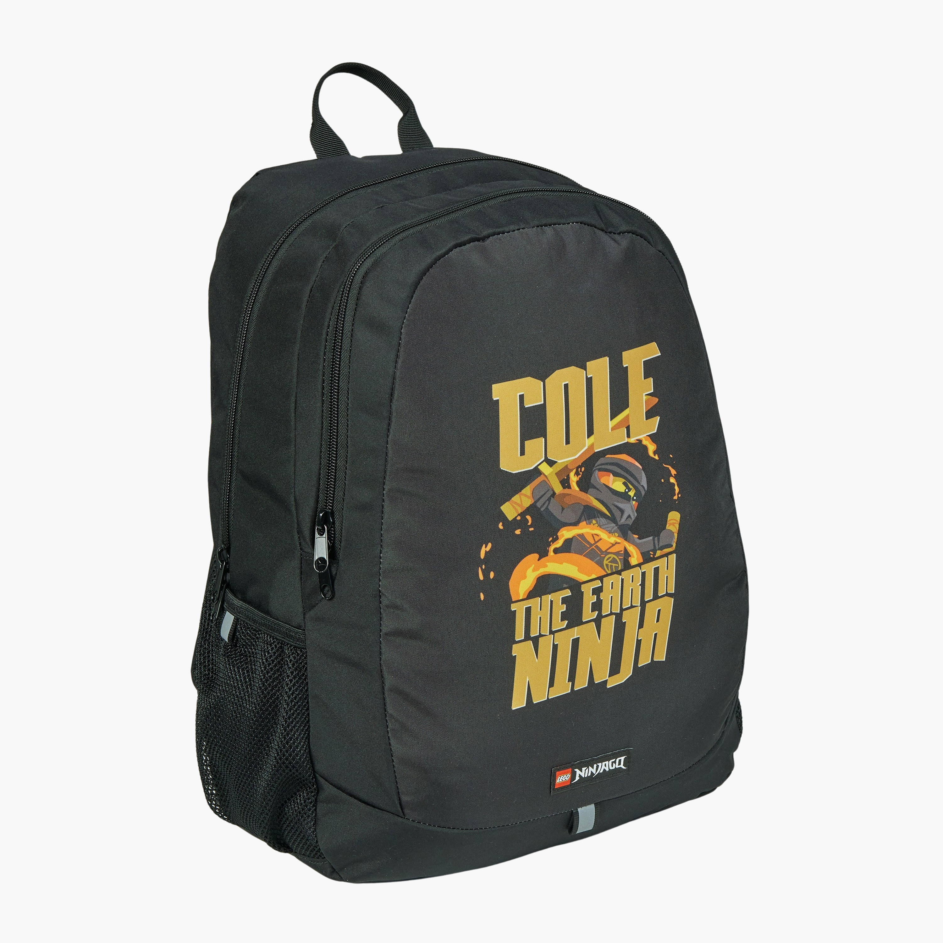 شنطة ظهر بطبعات نينجاغو مع حمالات قابلة للتعديل وسحاب إغلاق من ليجو - 47×38×24 سم-school-bagsandbackpacks-backpacks-image-6
