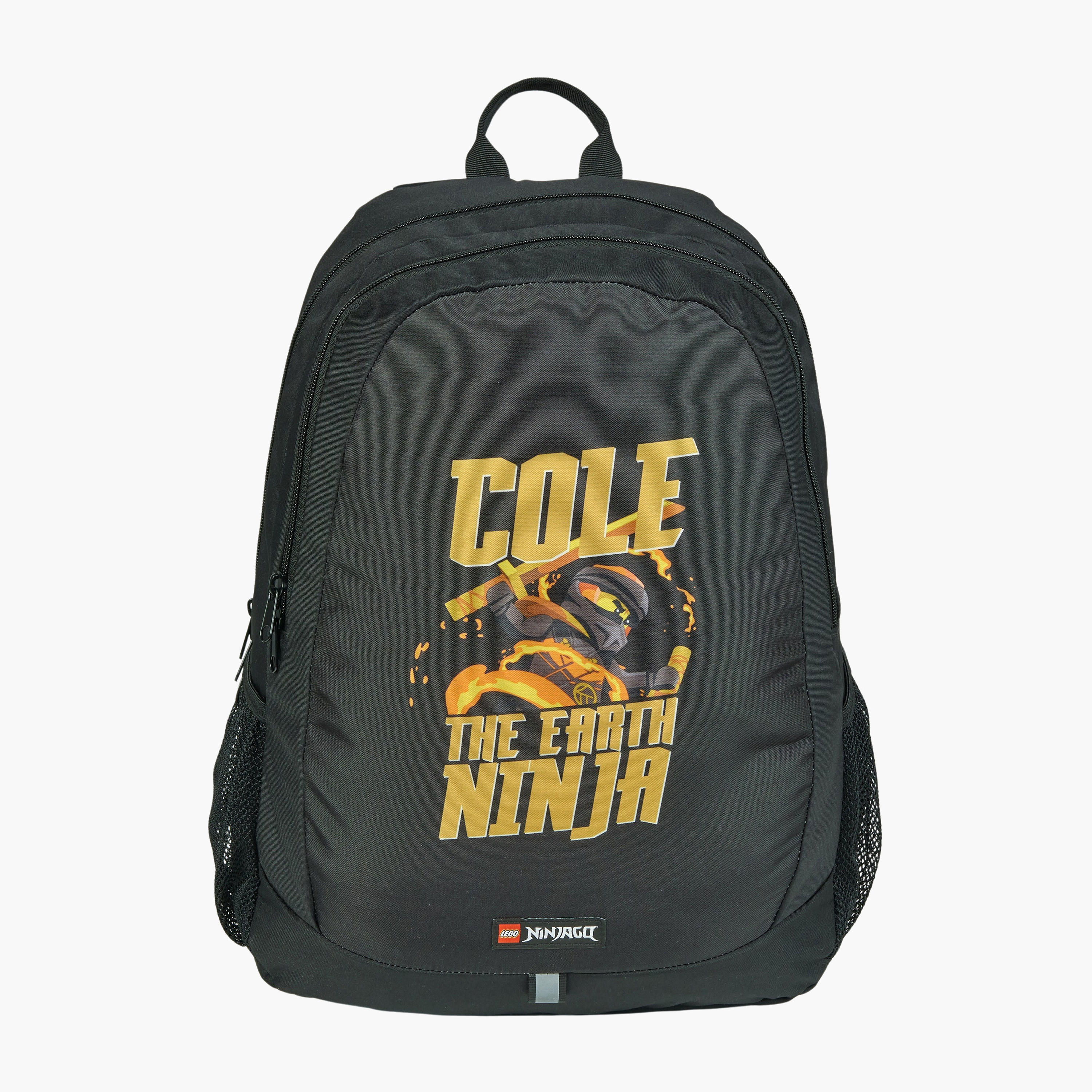 شنطة ظهر بطبعات نينجاغو مع حمالات قابلة للتعديل وسحاب إغلاق من ليجو - 47×38×24 سم-school-bagsandbackpacks-backpacks-image-8