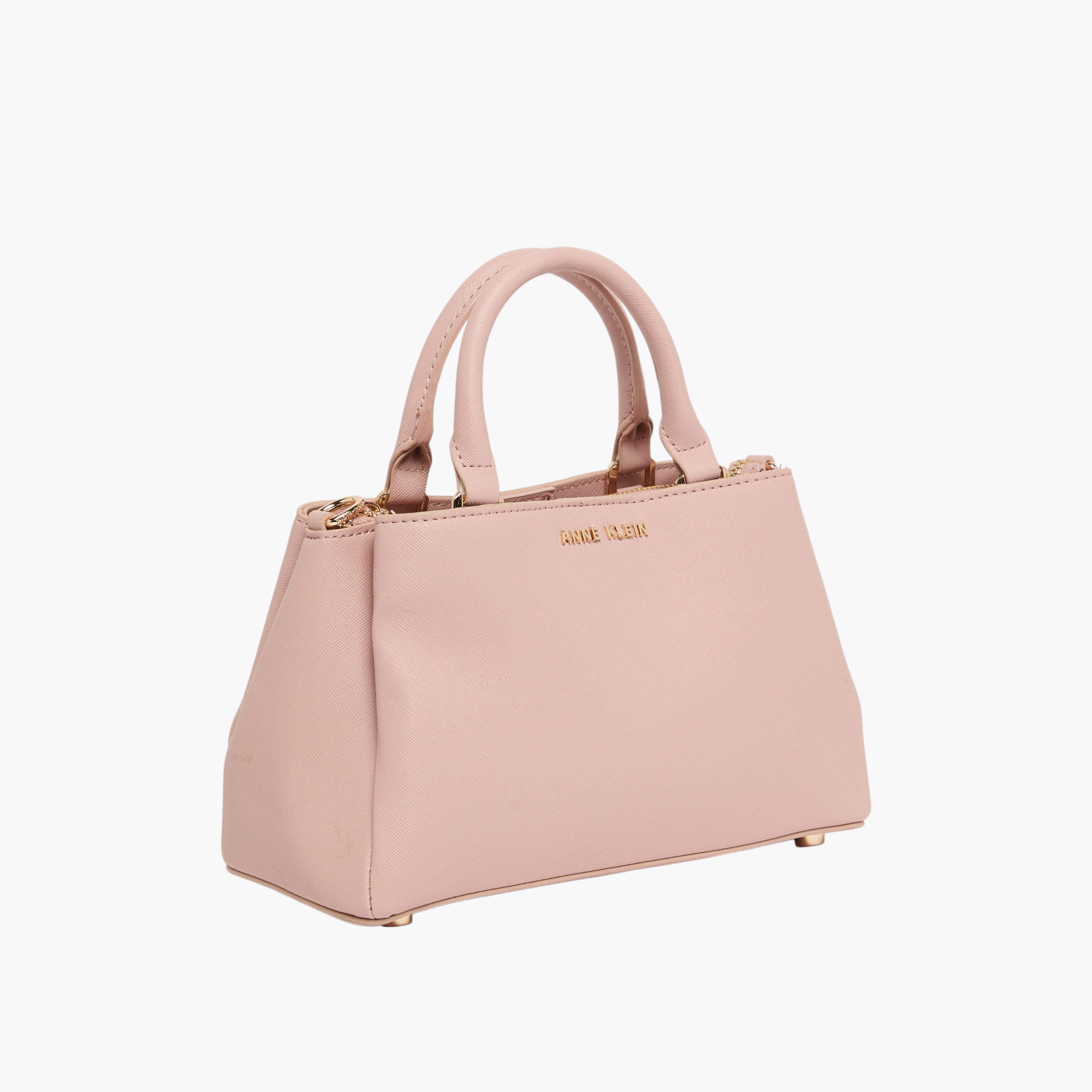 شنطة ساتشيل سادة بمقبض مزدوج ومحفظة معدنية قابلة للفصل من آن كلاين-women-bagsandwallets-handbags-image-2