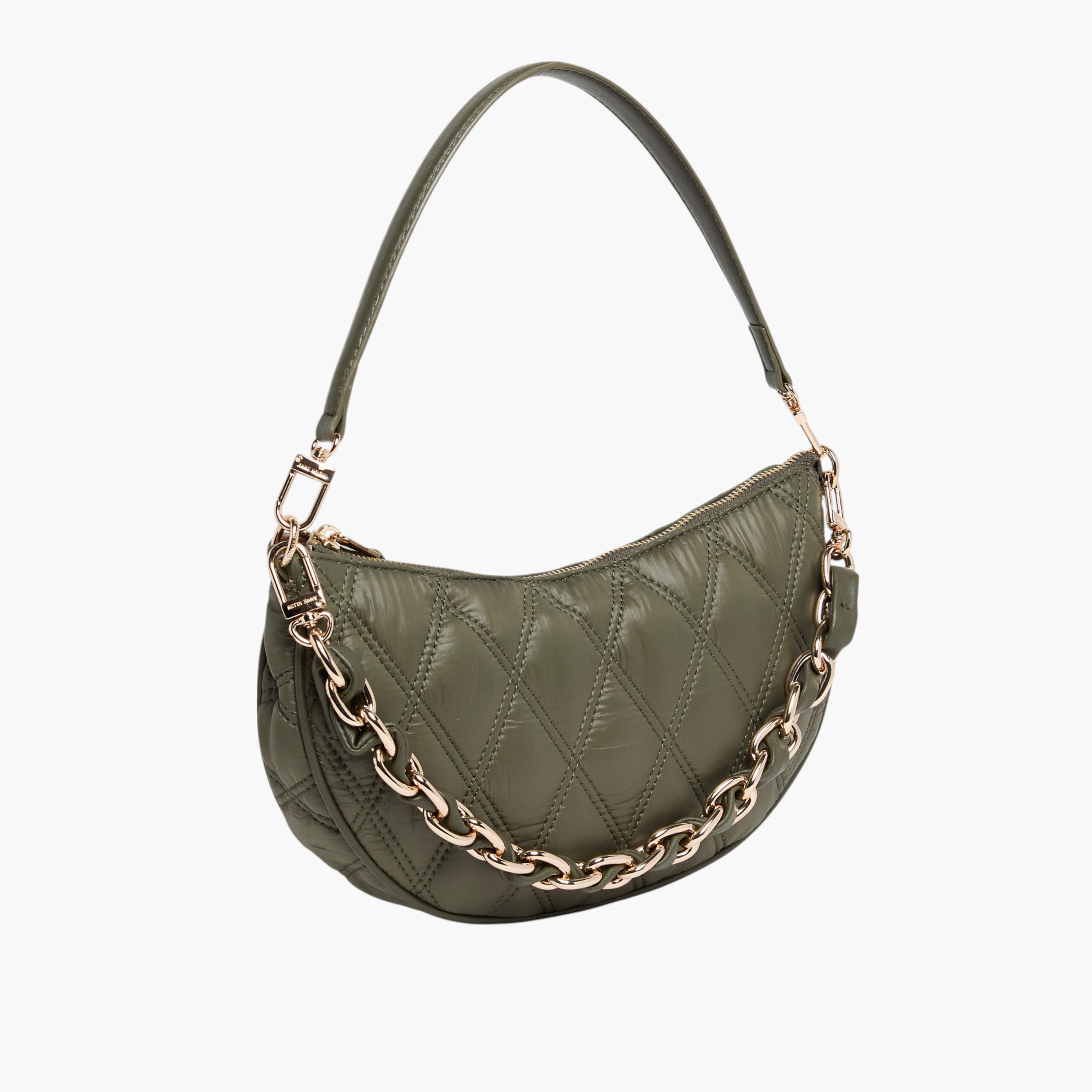 Anne Klein Quilted Shoulder Bag with Chain Strap-women-bagsandwallets-handbags-image-2