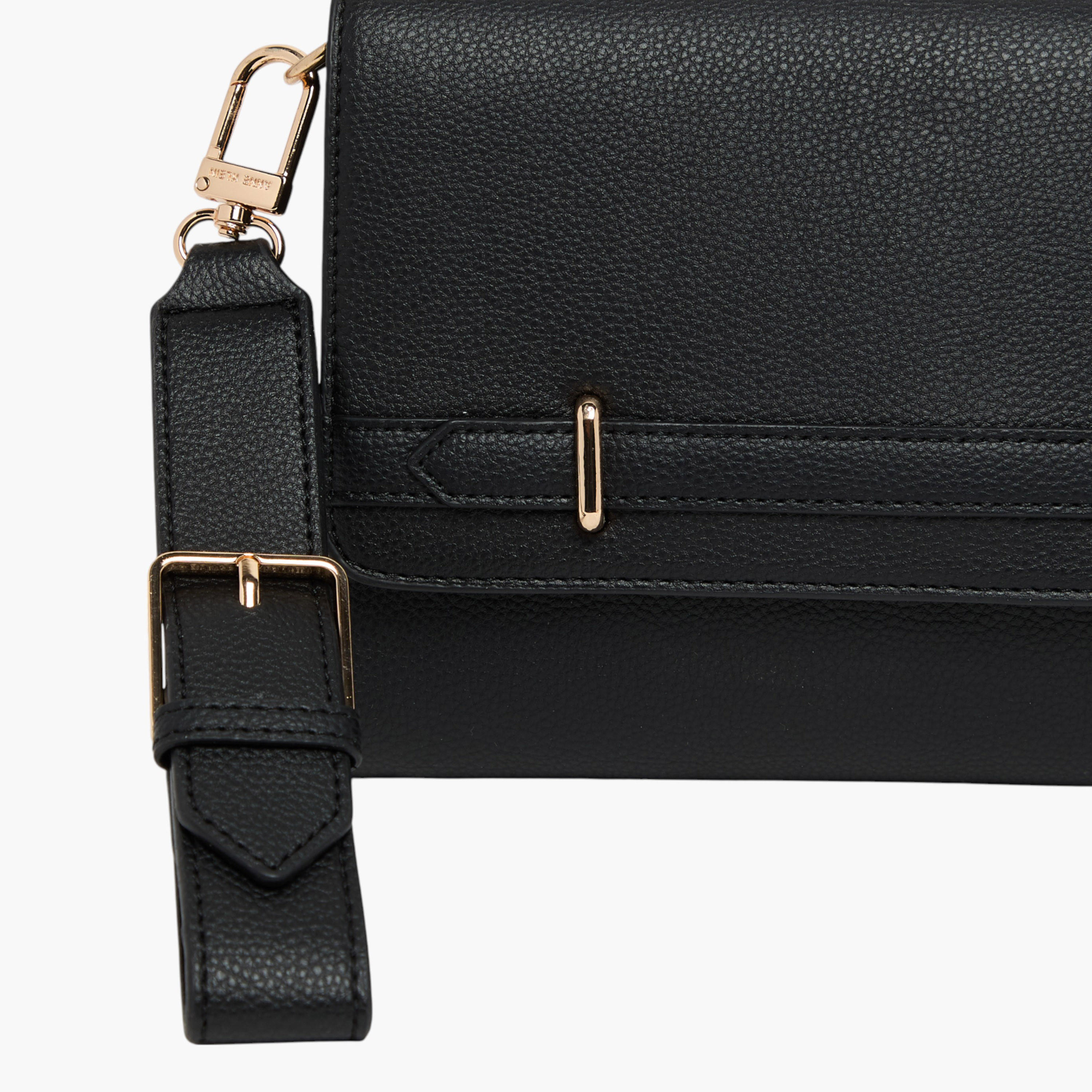 Anne Klein Textured Sling Bag with Detachable Strap-women-bagsandwallets-handbags-image-4