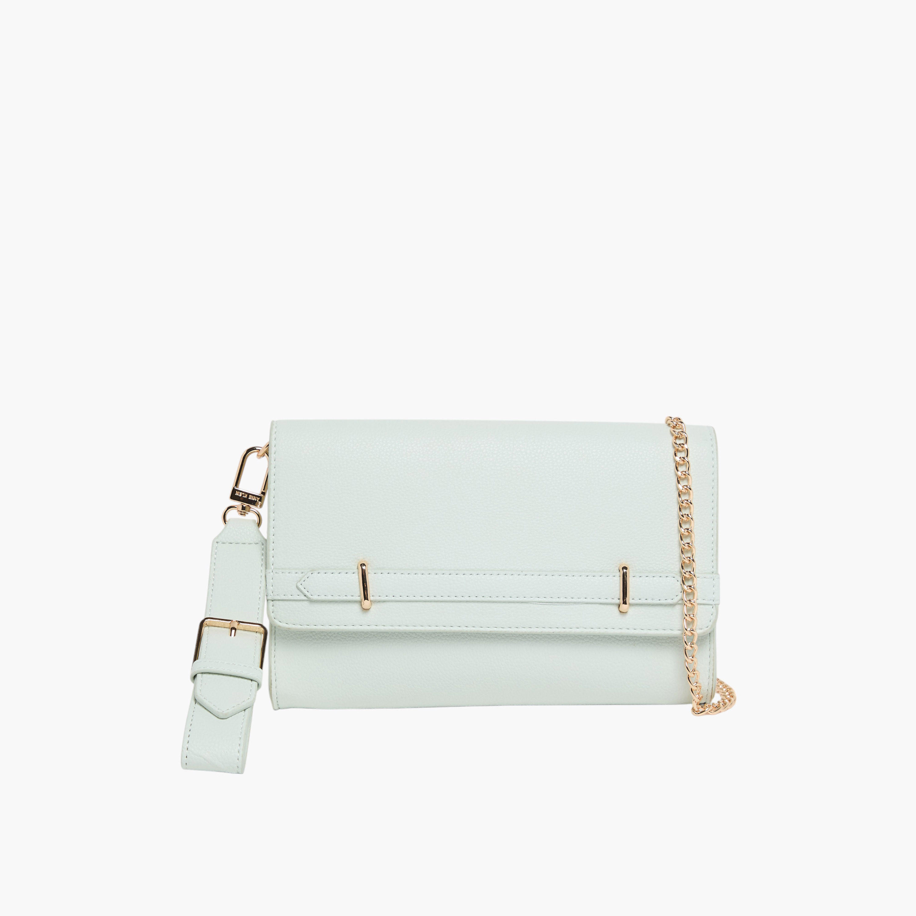 Anne Klein Textured Sling Bag with Detachable Strap-women-bagsandwallets-handbags-image-1