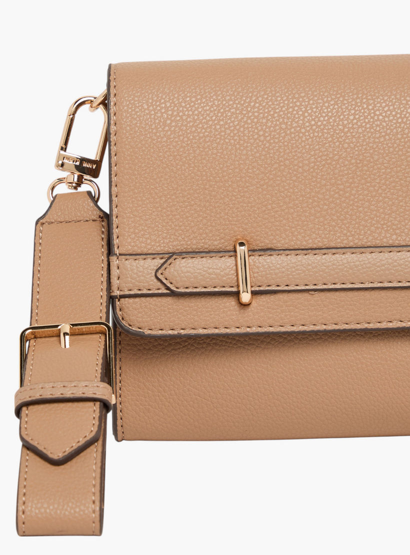 Anne Klein Textured Sling Bag with Detachable Strap-women-bagsandwallets-handbags-image-4