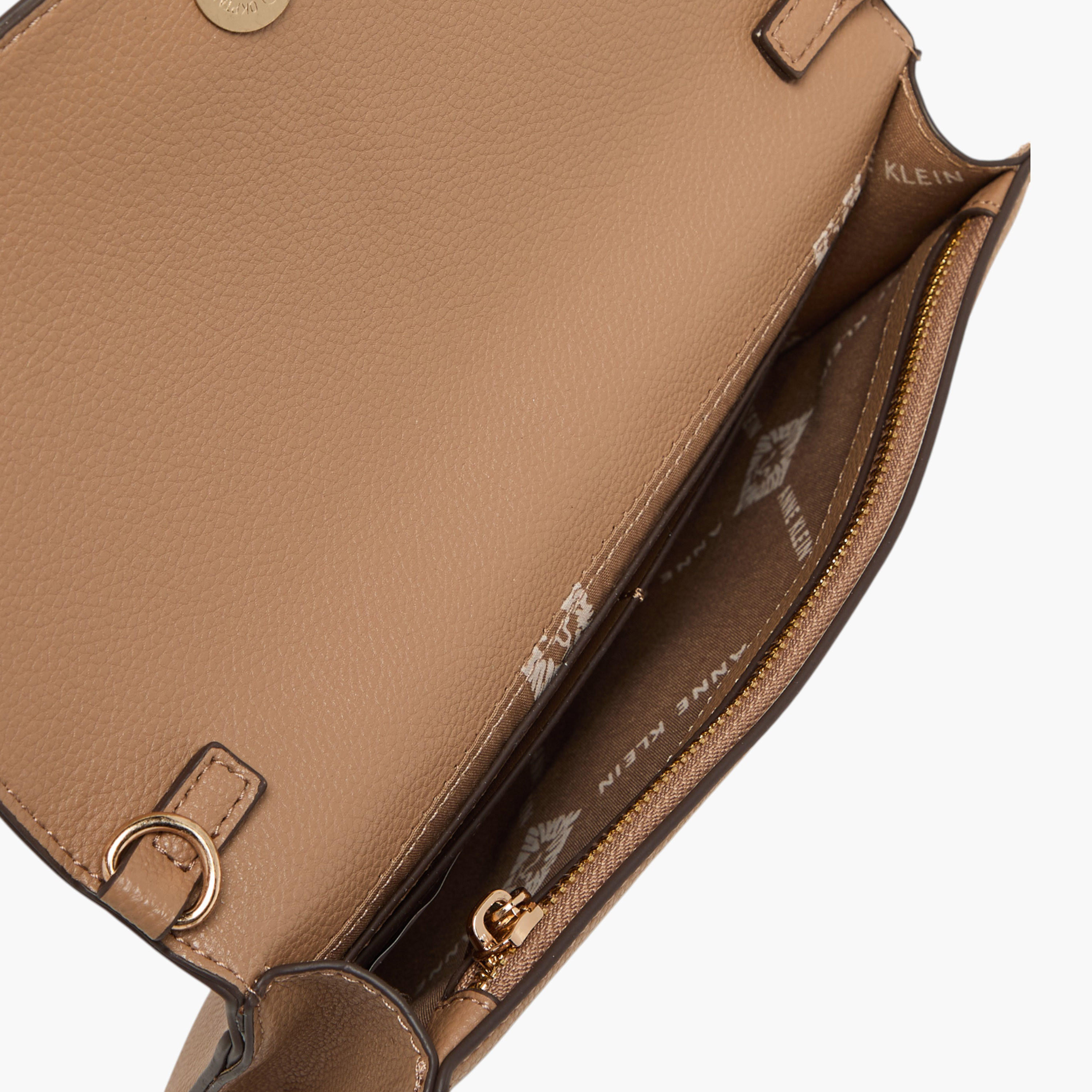 شنطة سلينج سادة بحزام سلسلة قابل للفصل وإغلاق بغطاء من آن كيلين-women-bagsandwallets-handbags-image-6