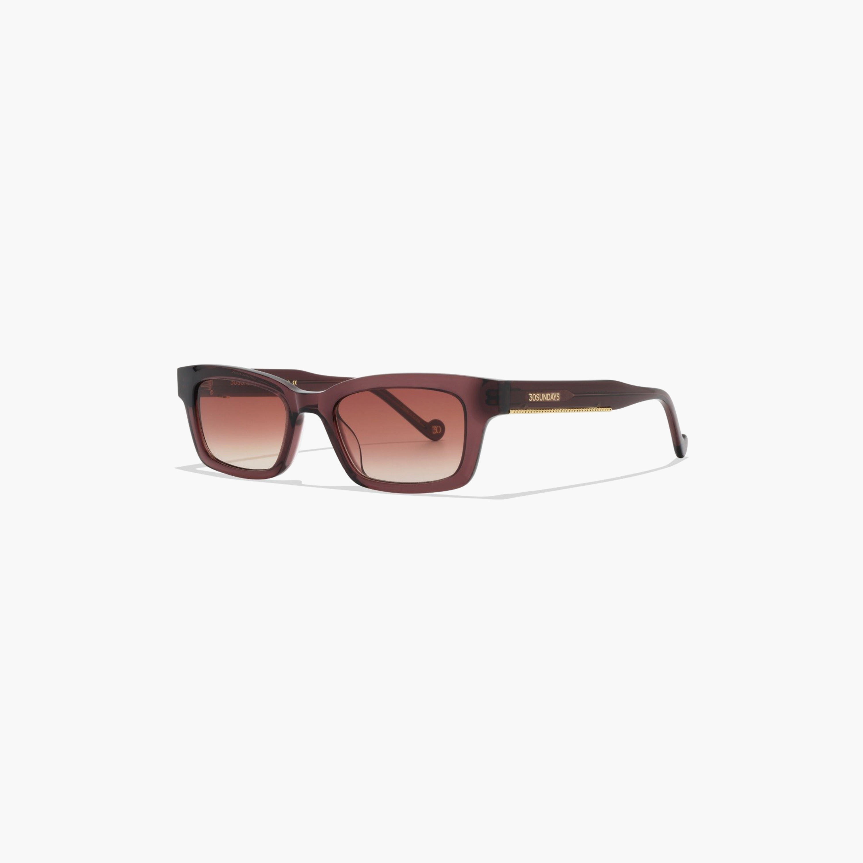 30Sundays Dahana 50 MM Brown Rectangle Sunglasses | sw40404-30s-000427-0404-50-women-sunglasses-image-1